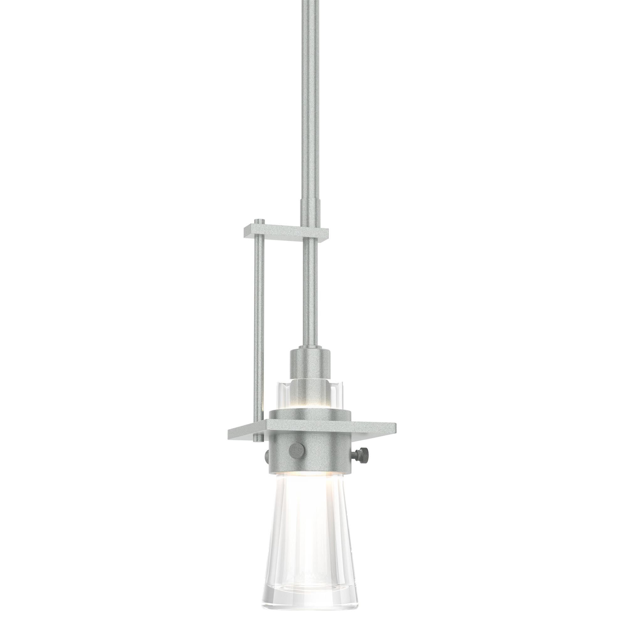 Shown in Vintage Platinum finish and Clear glass