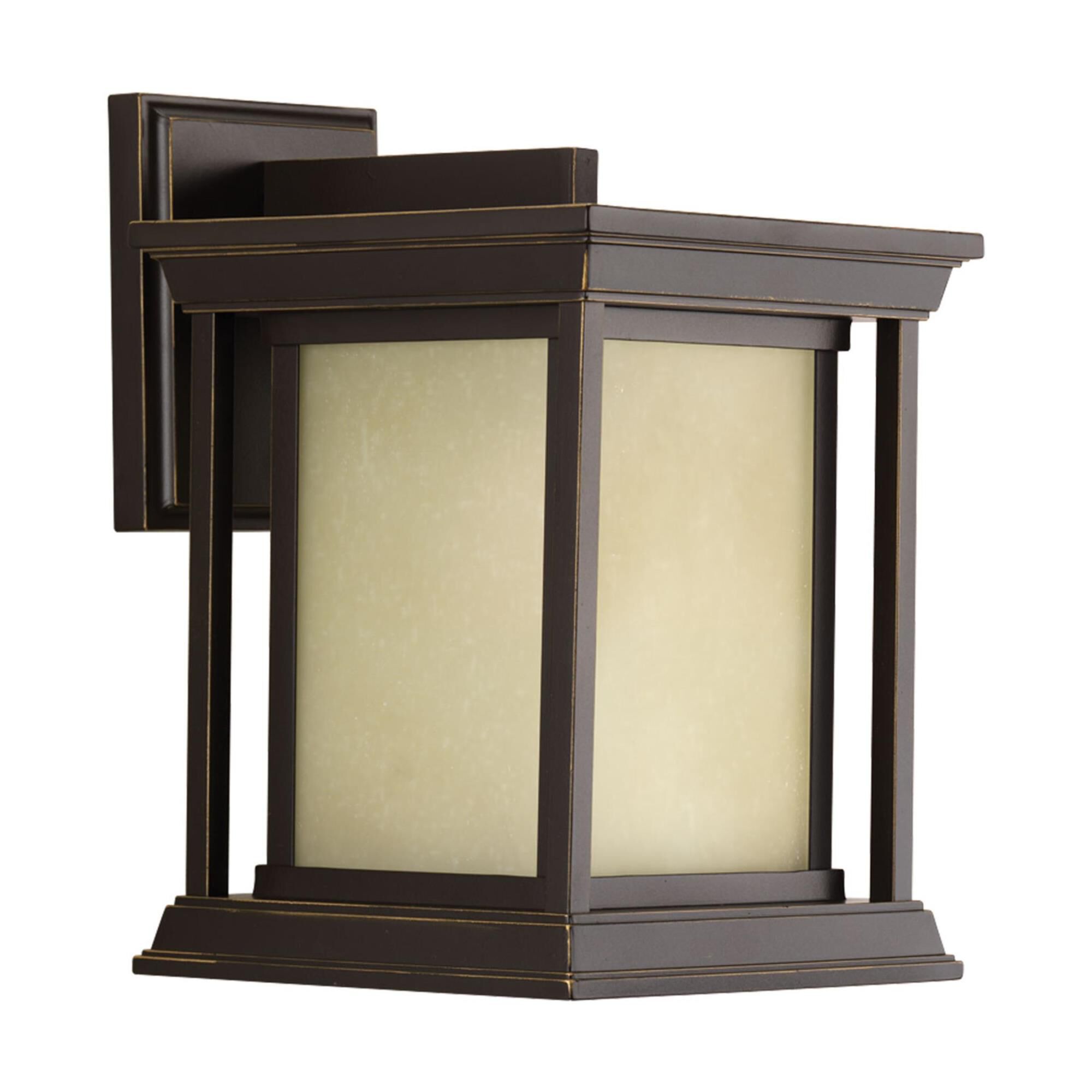Shown in Antique Bronze finish and Etched Umber shade