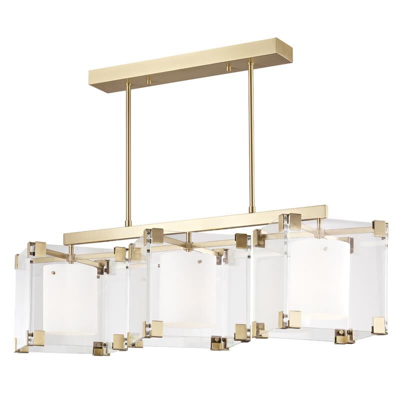 Achilles 53.75 Inch Linear Suspension Light by Hudson Valley Lighting