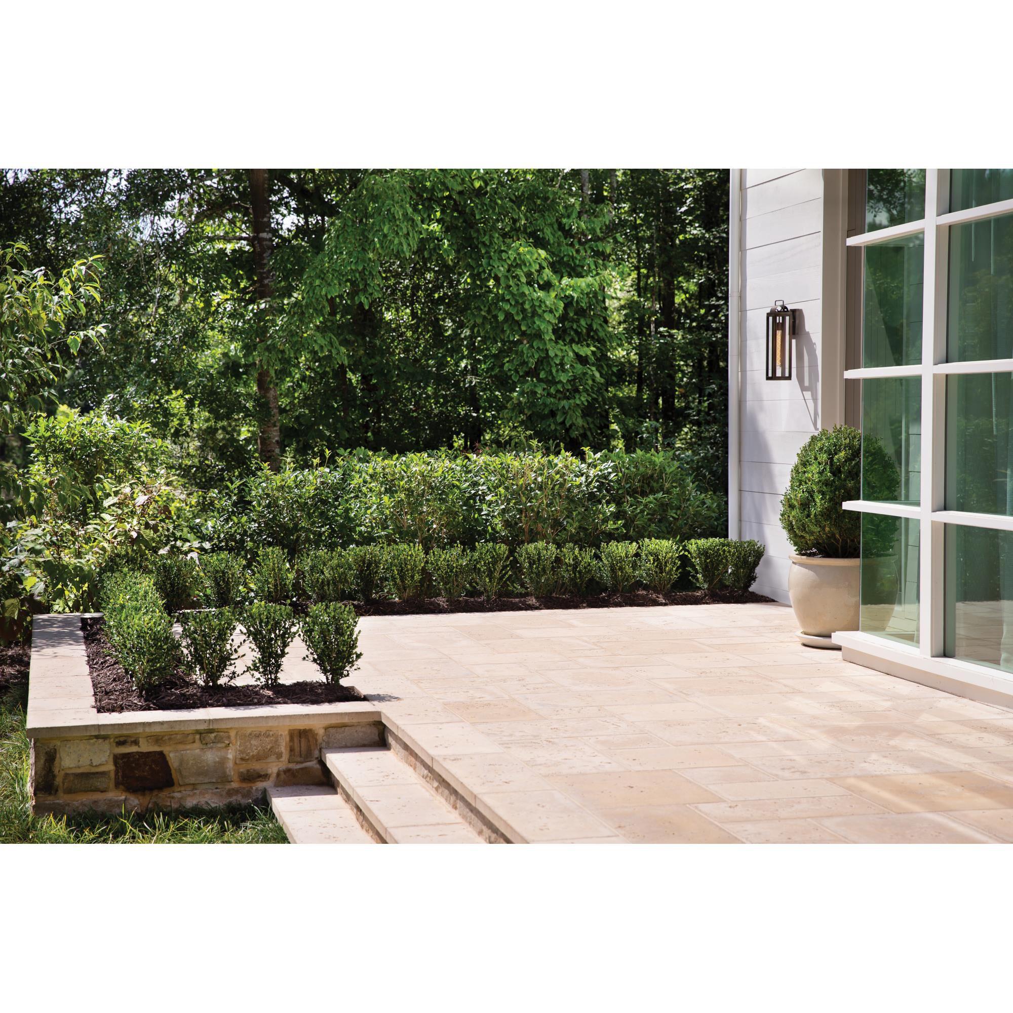 Shown in Black finish and Clear glass and Burnished Bronze accent