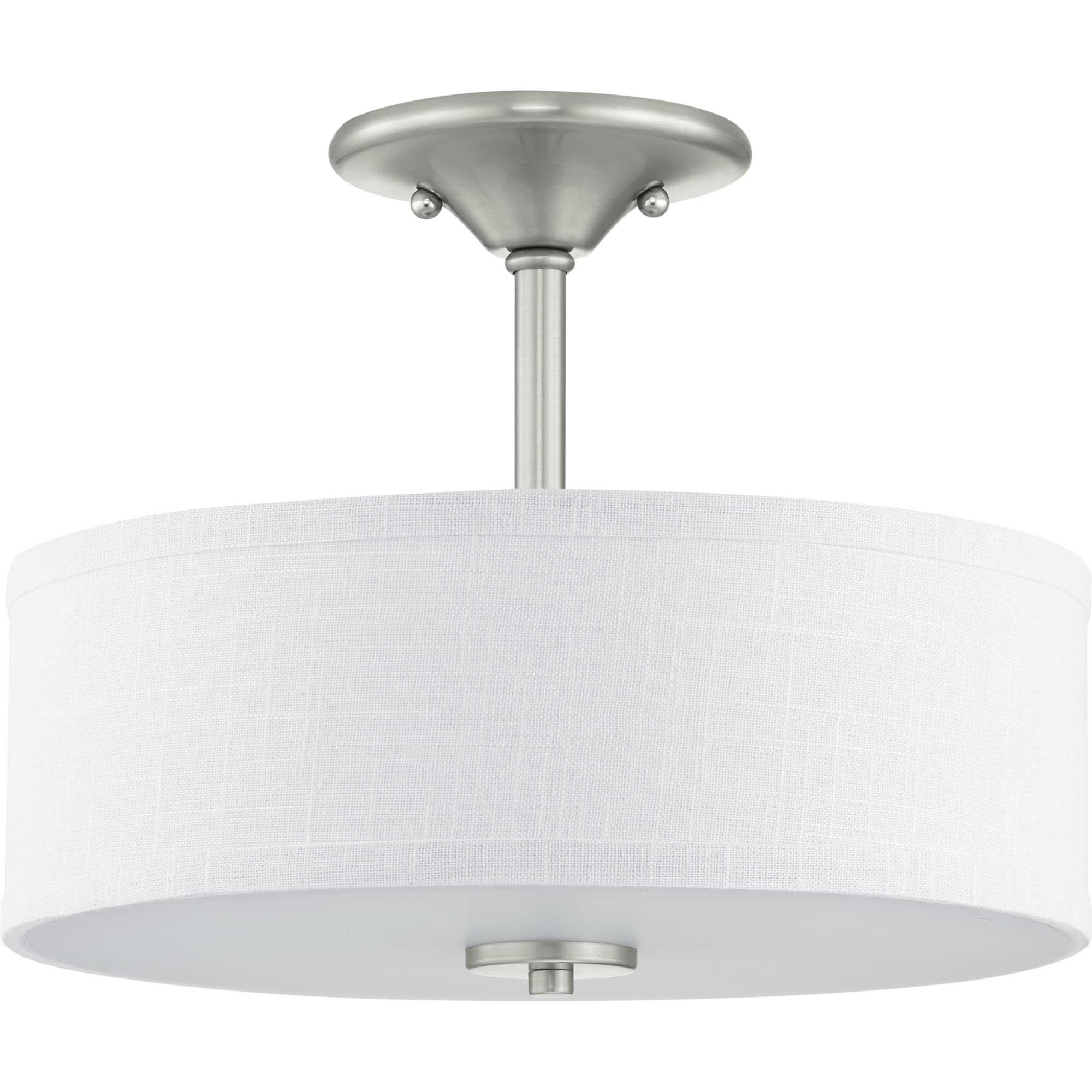 Inspire 13 Inch 2 Light Semi Flush Mount by Progress Lighting