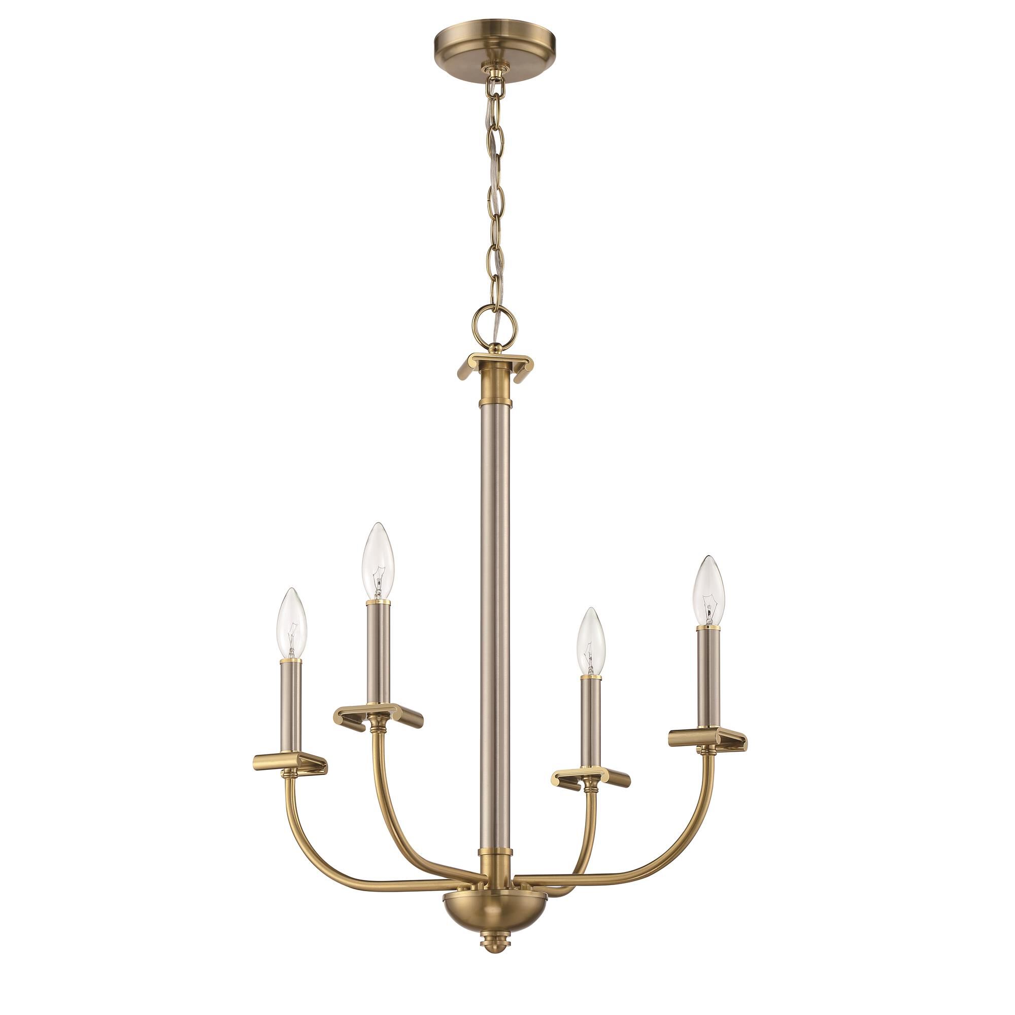 Shown in Brushed Polished Nickel / Satin Brass finish