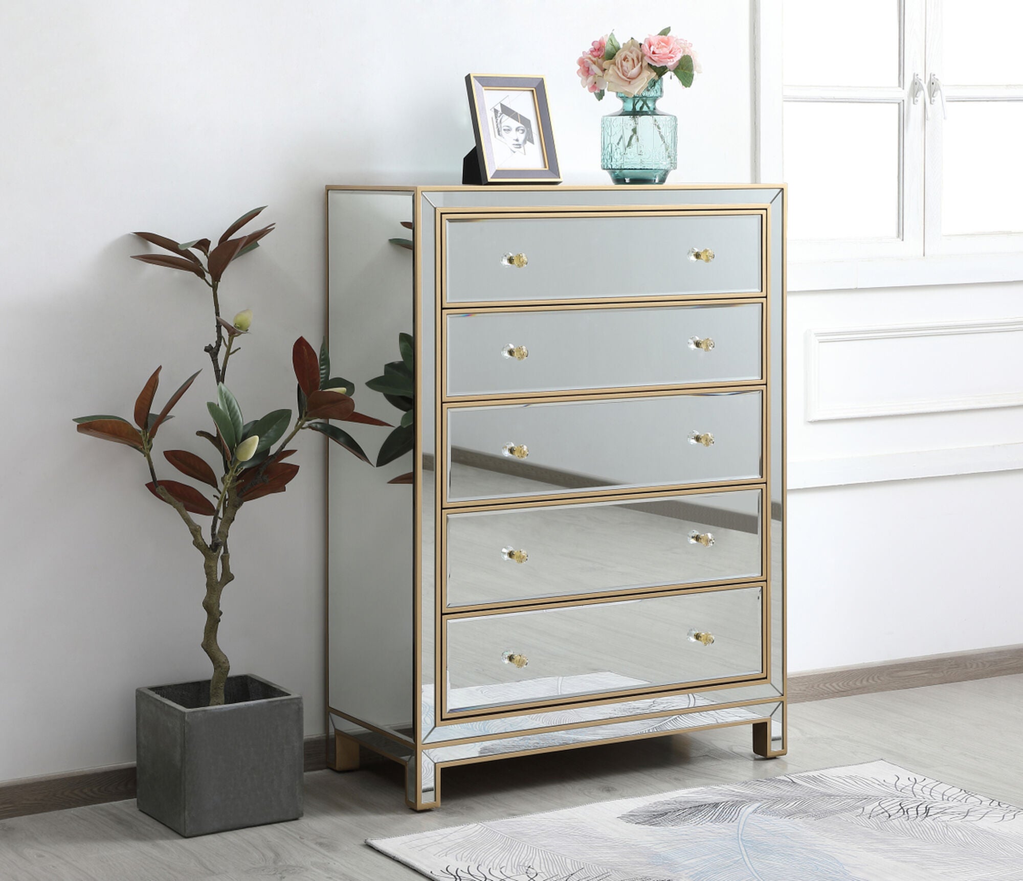 Shown in Gold finish