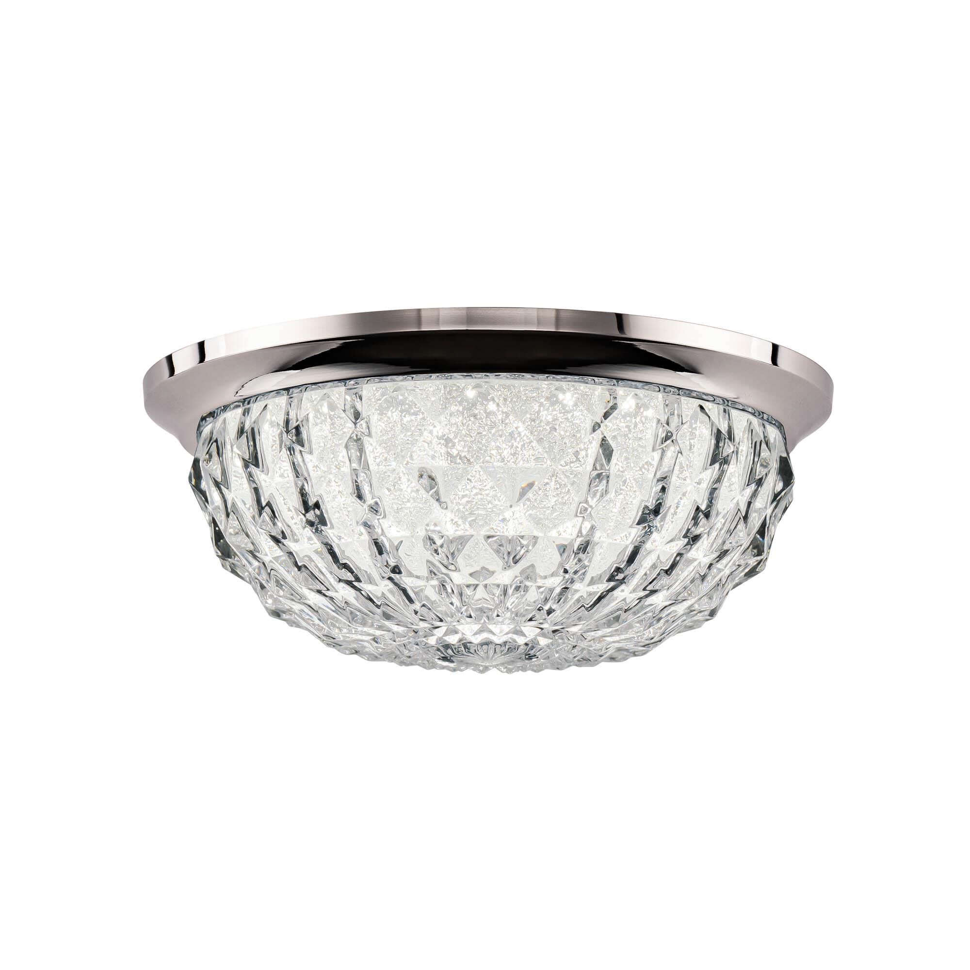 Genoa 9 Inch 1 Light LED Flush Mount by Schonbek