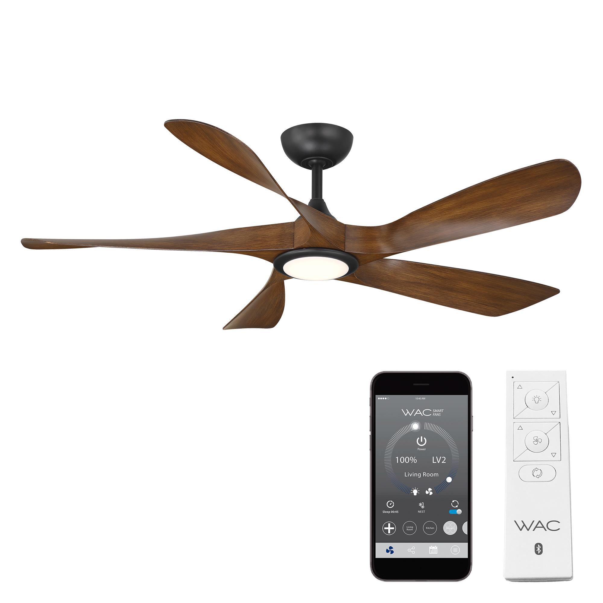 Swirl 54 Inch Ceiling Fan by WAC Lighting