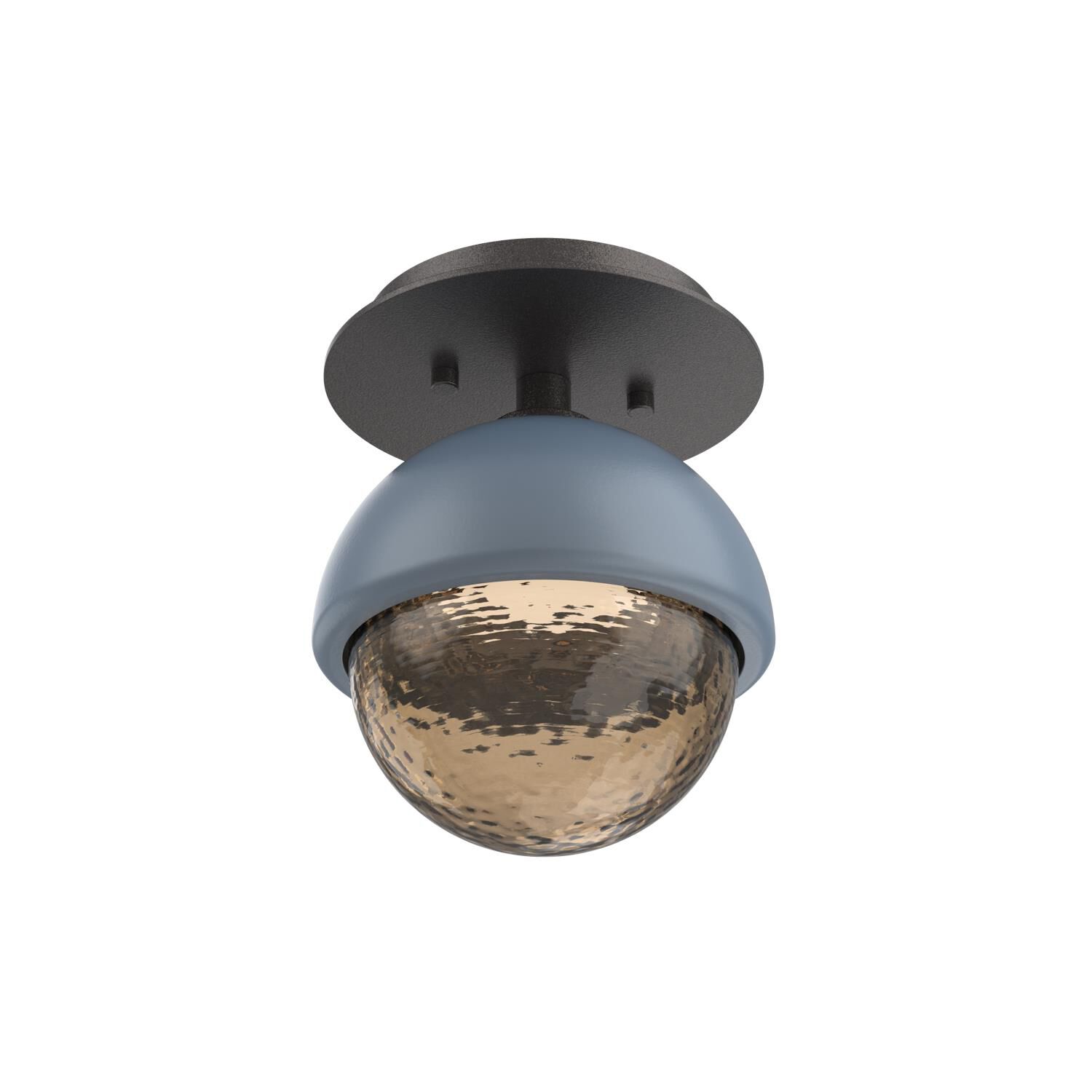 Shown in Graphite finish and Bronze glass and Poppy Blue accent