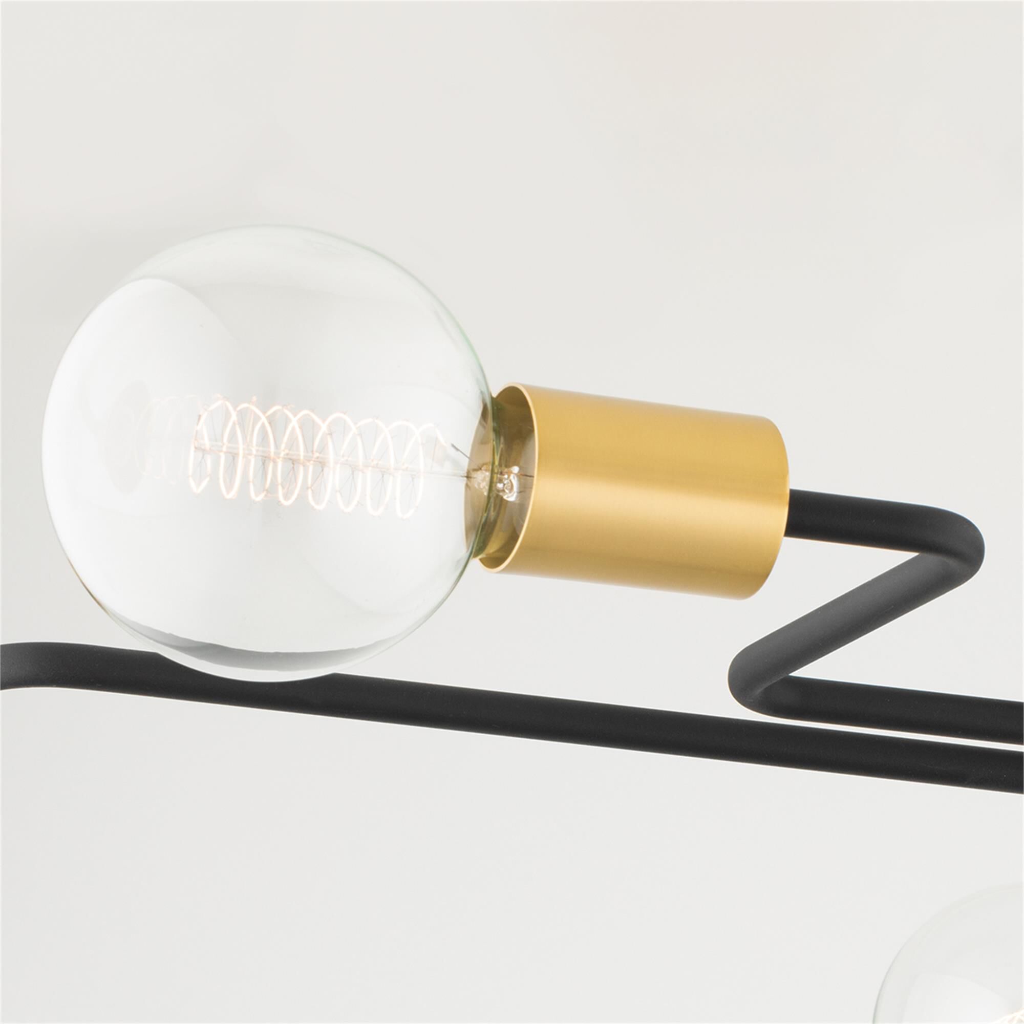 Jena 40 Inch 6 Light Semi Flush Mount,