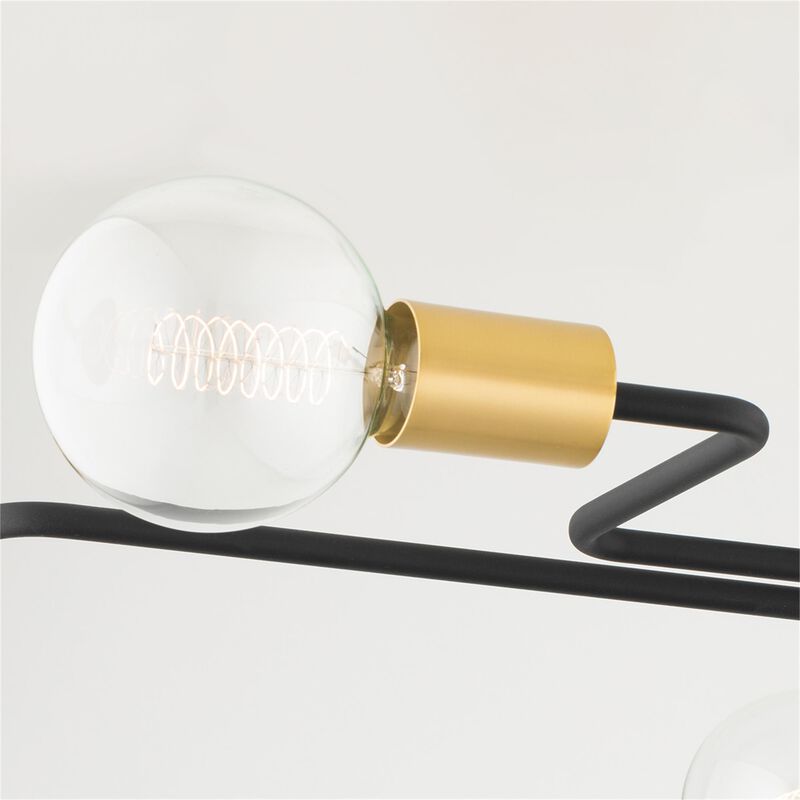 Jena 40 Inch 6 Light Semi Flush Mount by Mitzi