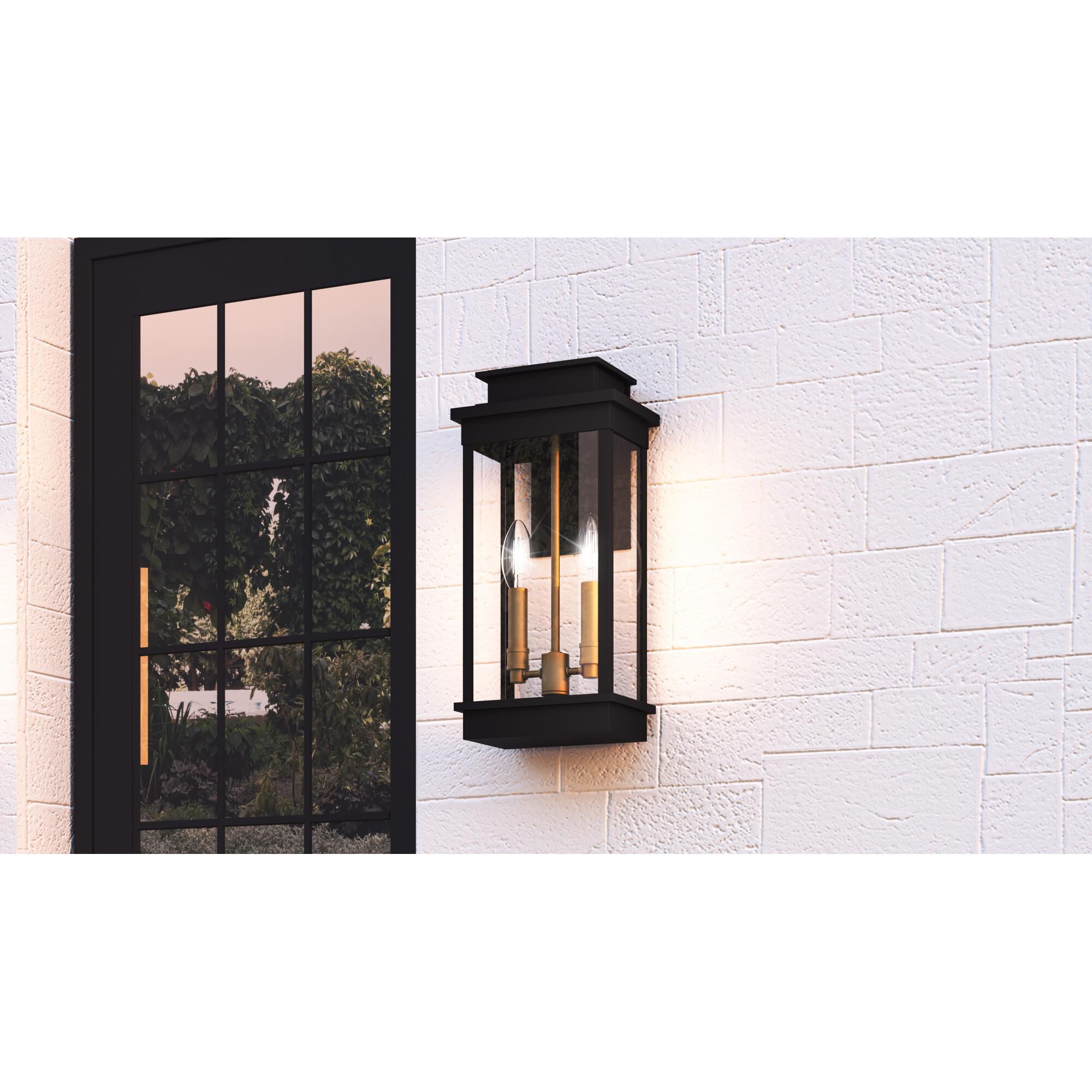 Noelle 18 Inch Tall 2 Light Outdoor Wall Light by Quoizel