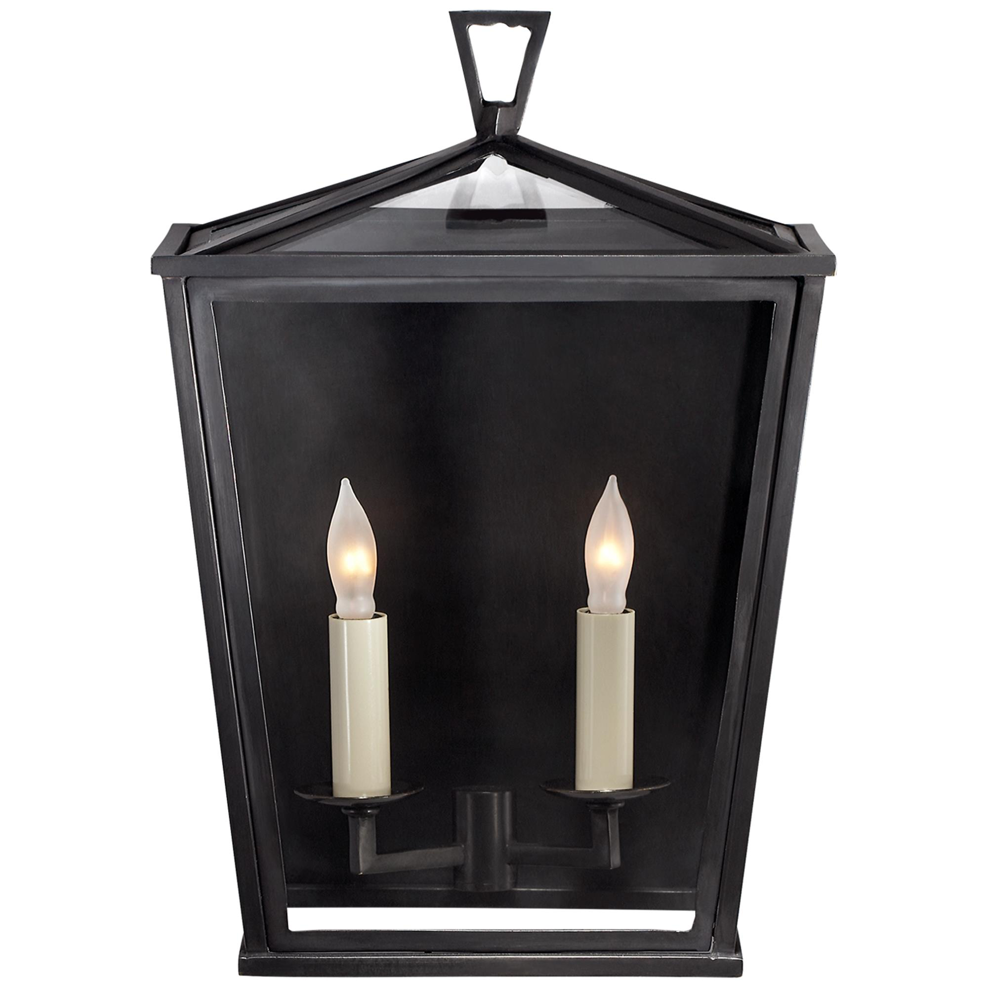 Shown in Bronze finish and Clear glass