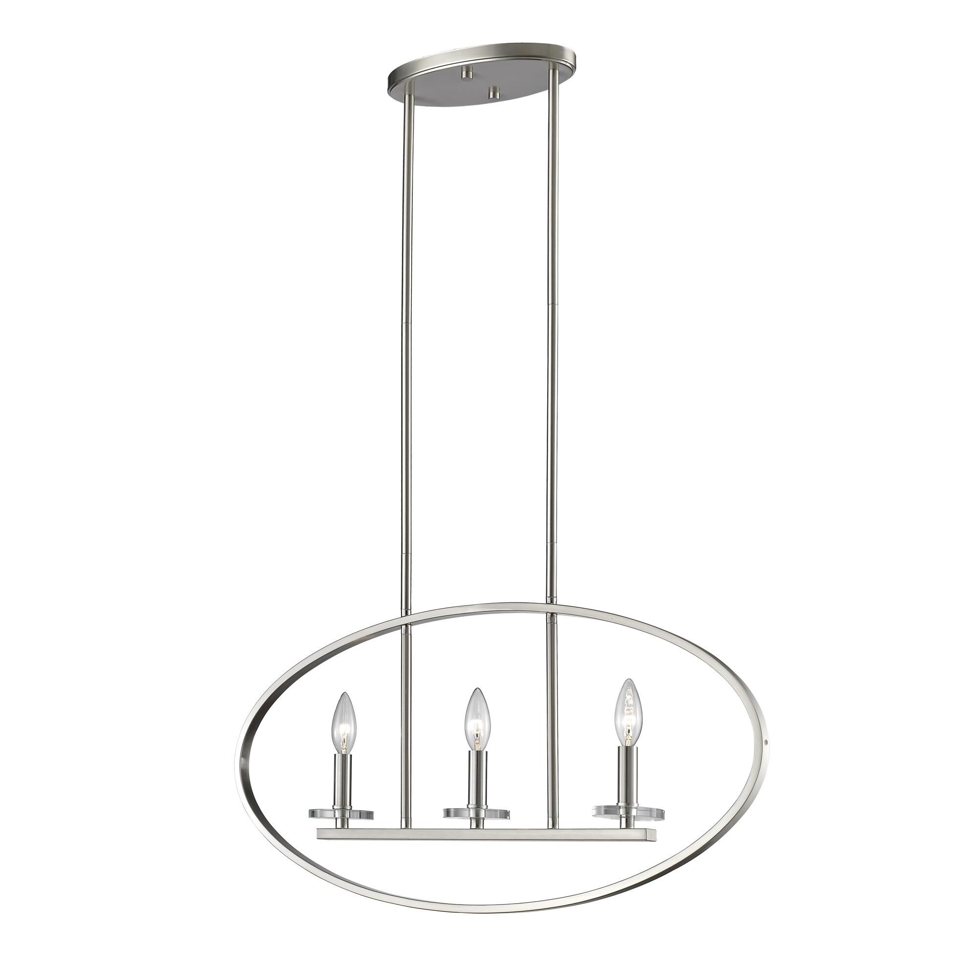 Shown in Brushed Nickel finish and --- glass and --- shade