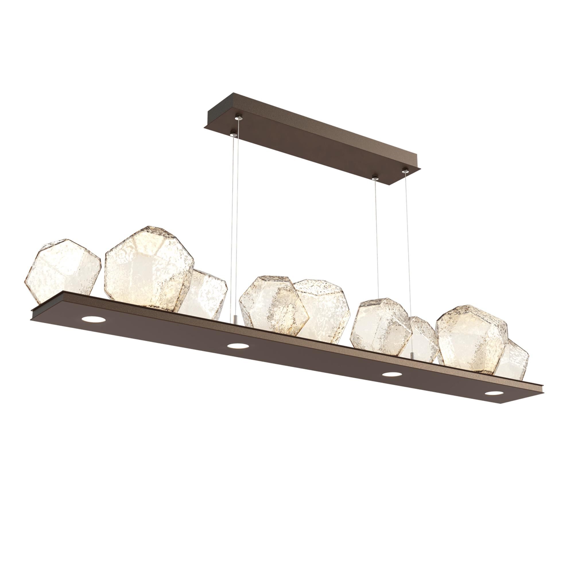 Shown in Flat Bronze finish and Amber glass