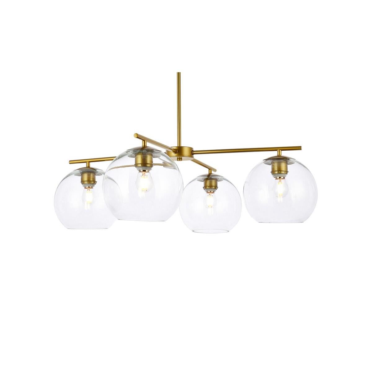 Shown in Black finish and Clear glass