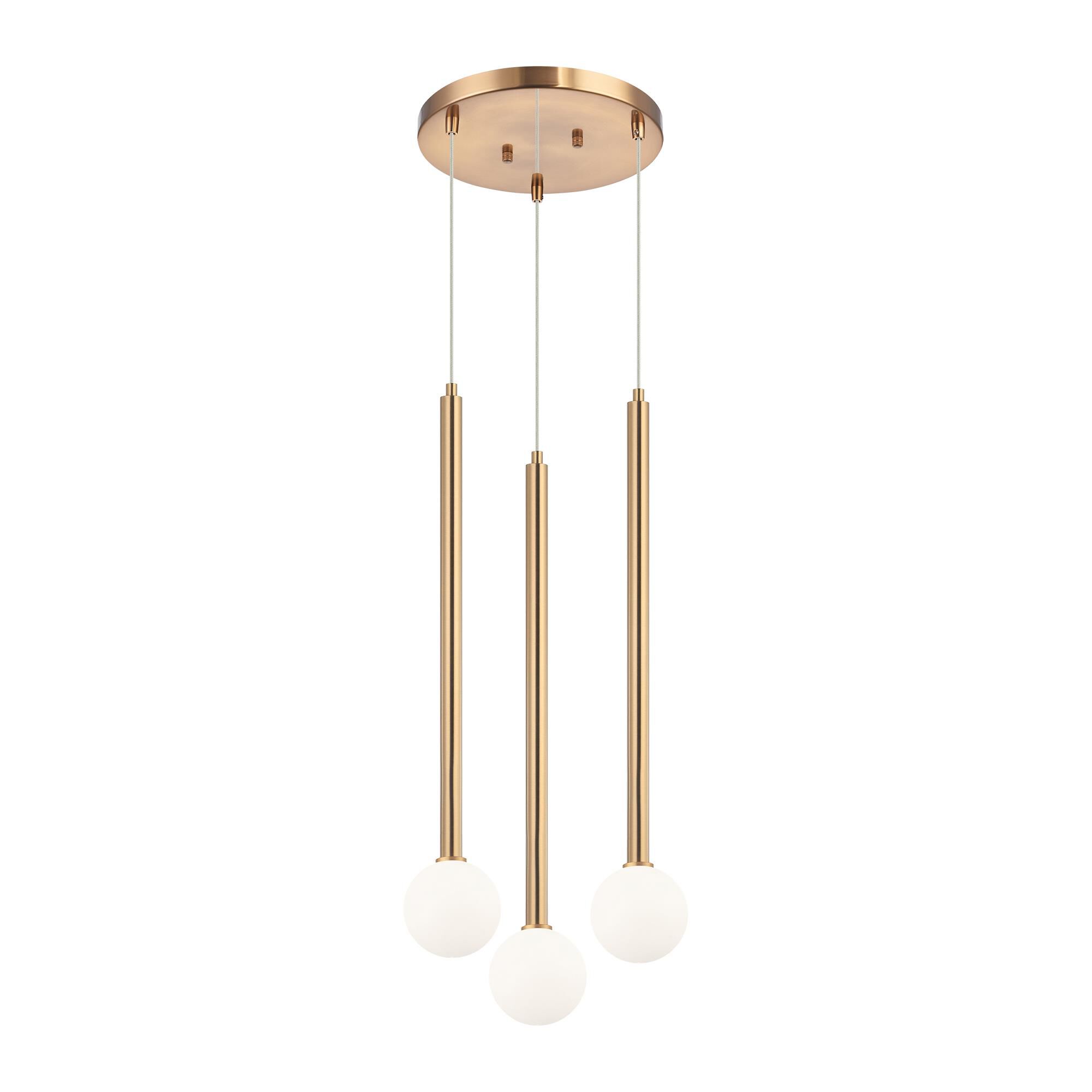 Reigndrop 3 Light LED Multi Light Pendant by Matteo Lighting