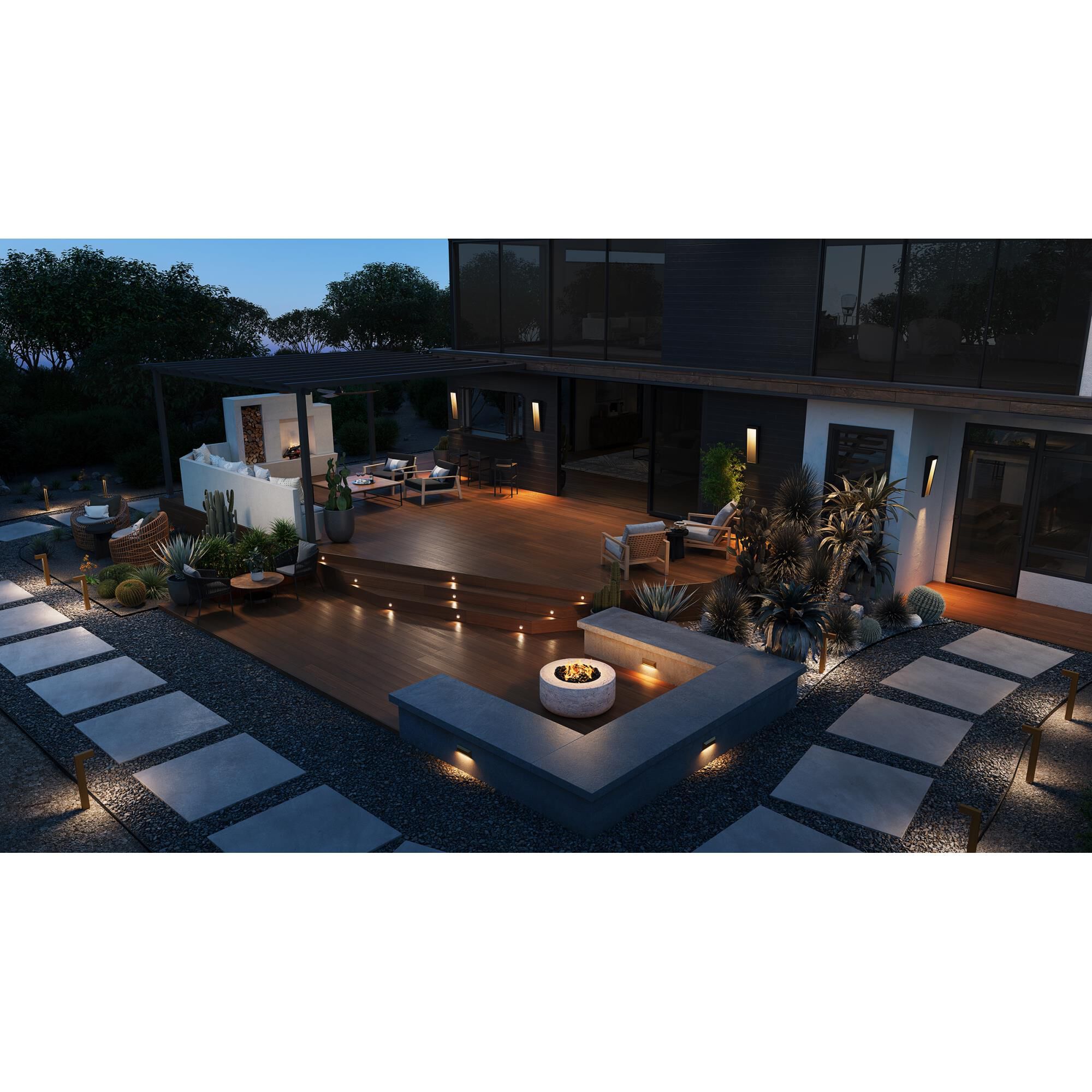 Hinkley Lighting Nuvi 2 Watt LED Deck Light