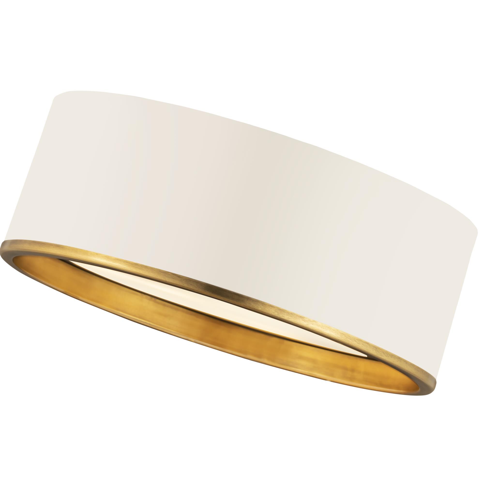 Shown in Matte White And Rubbed Brass finish and Steel glass and Steel shade