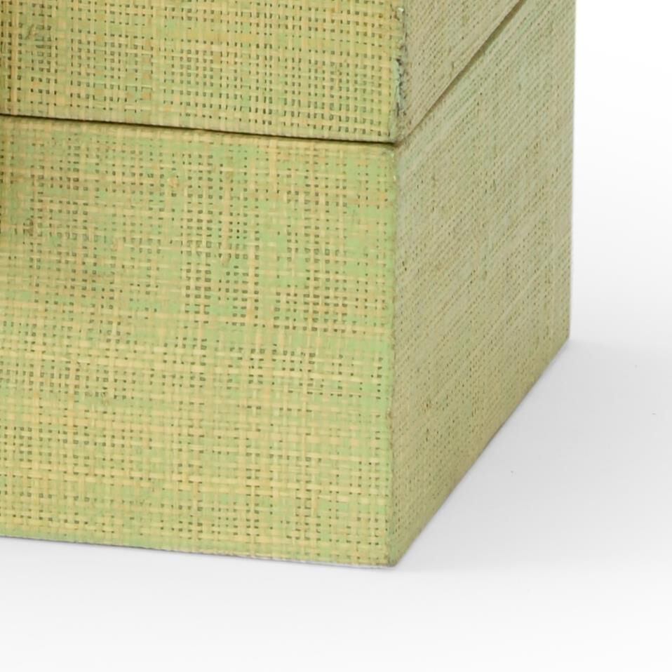 RAFFIA BOXES-SEAFOAM Accent Box by Chelsea House