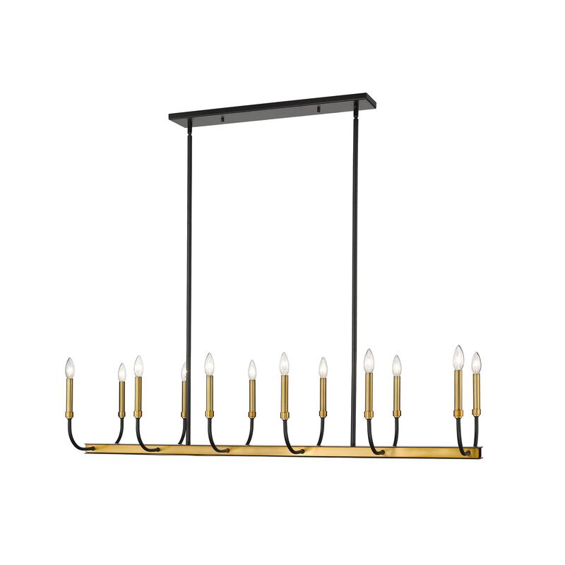 Haylie 56 Inch 12 Light Linear Suspension Light by Z-Lite