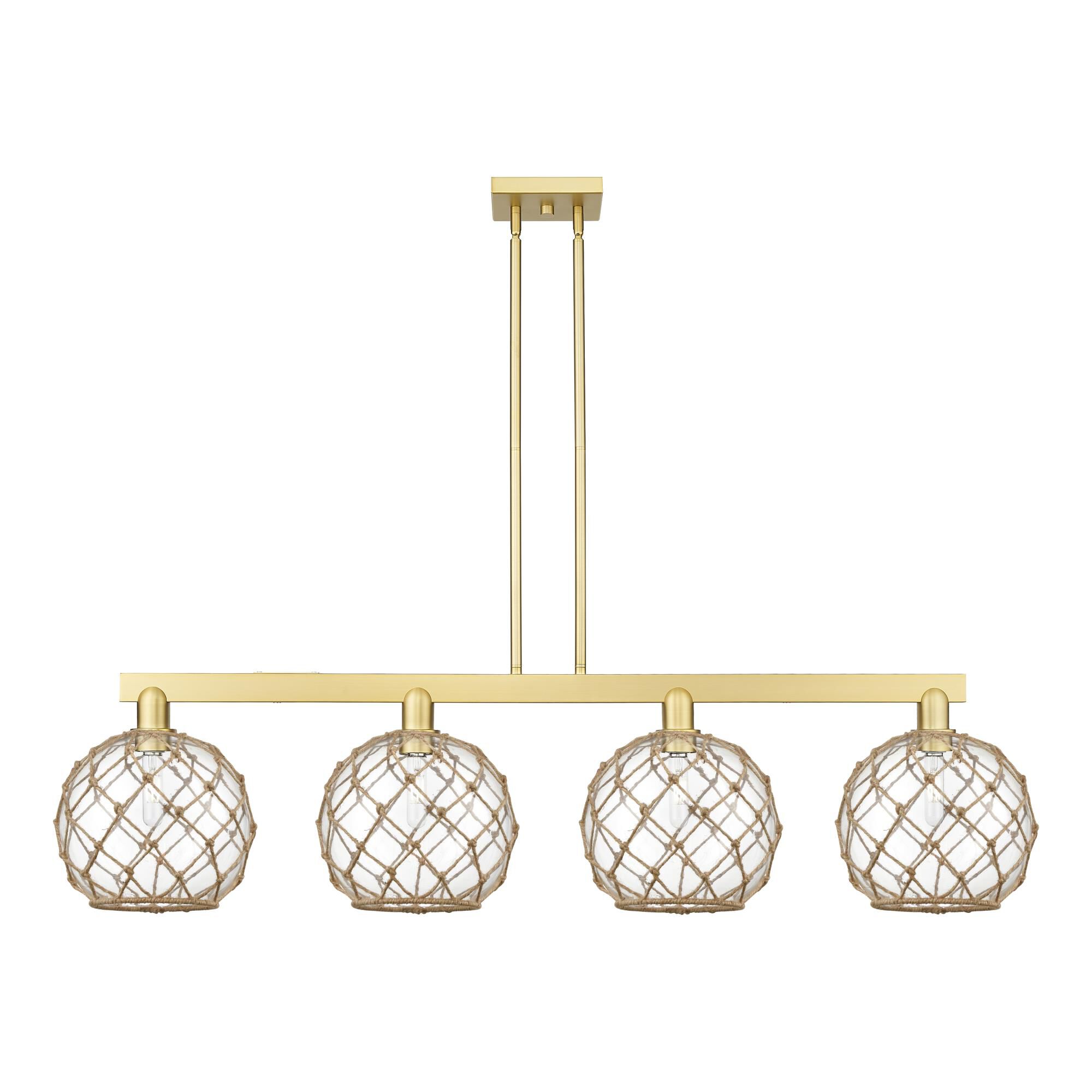 Bruno Marashlian Farmhouse Rope 53 Inch Linear Suspension Light by Innovations Lighting