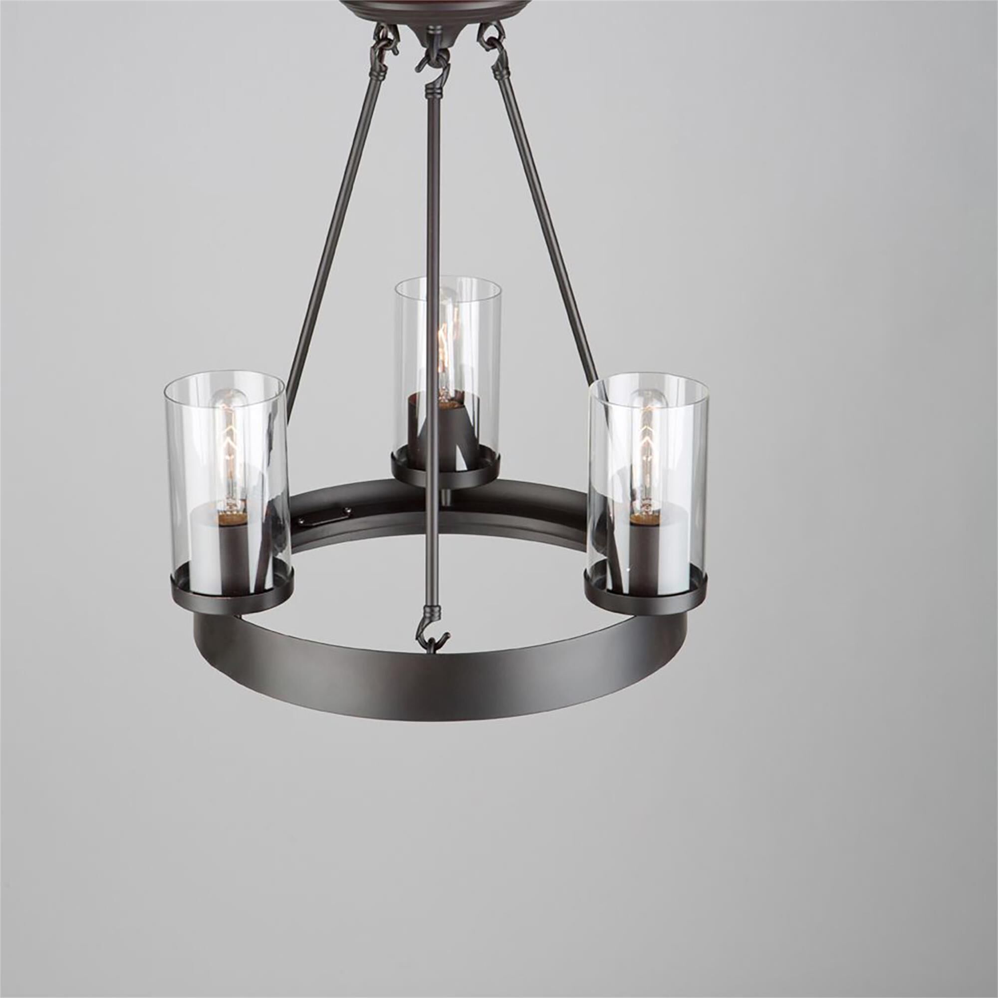 Menlo Park 17 Inch 3 Light Mini Chandelier,