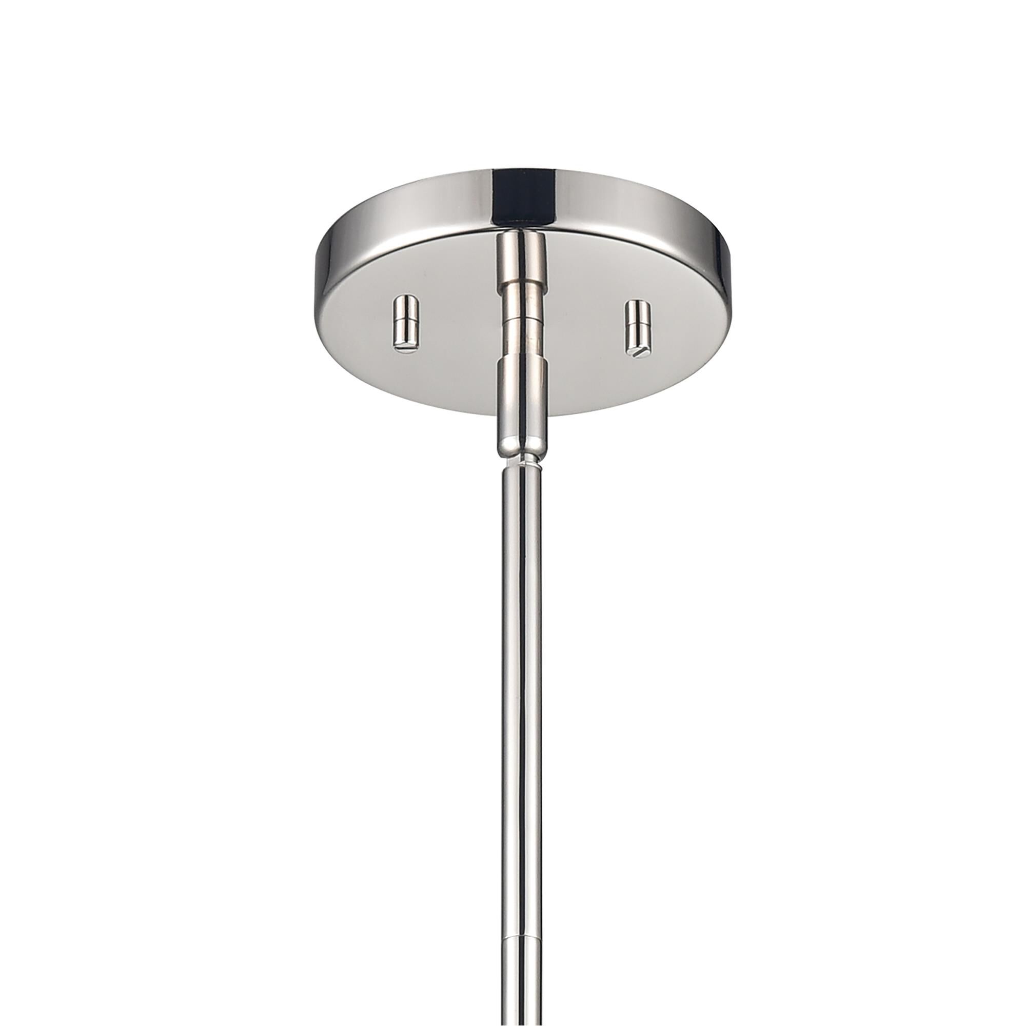 Shown in Nickel finish and Polished Nickel Metal shade