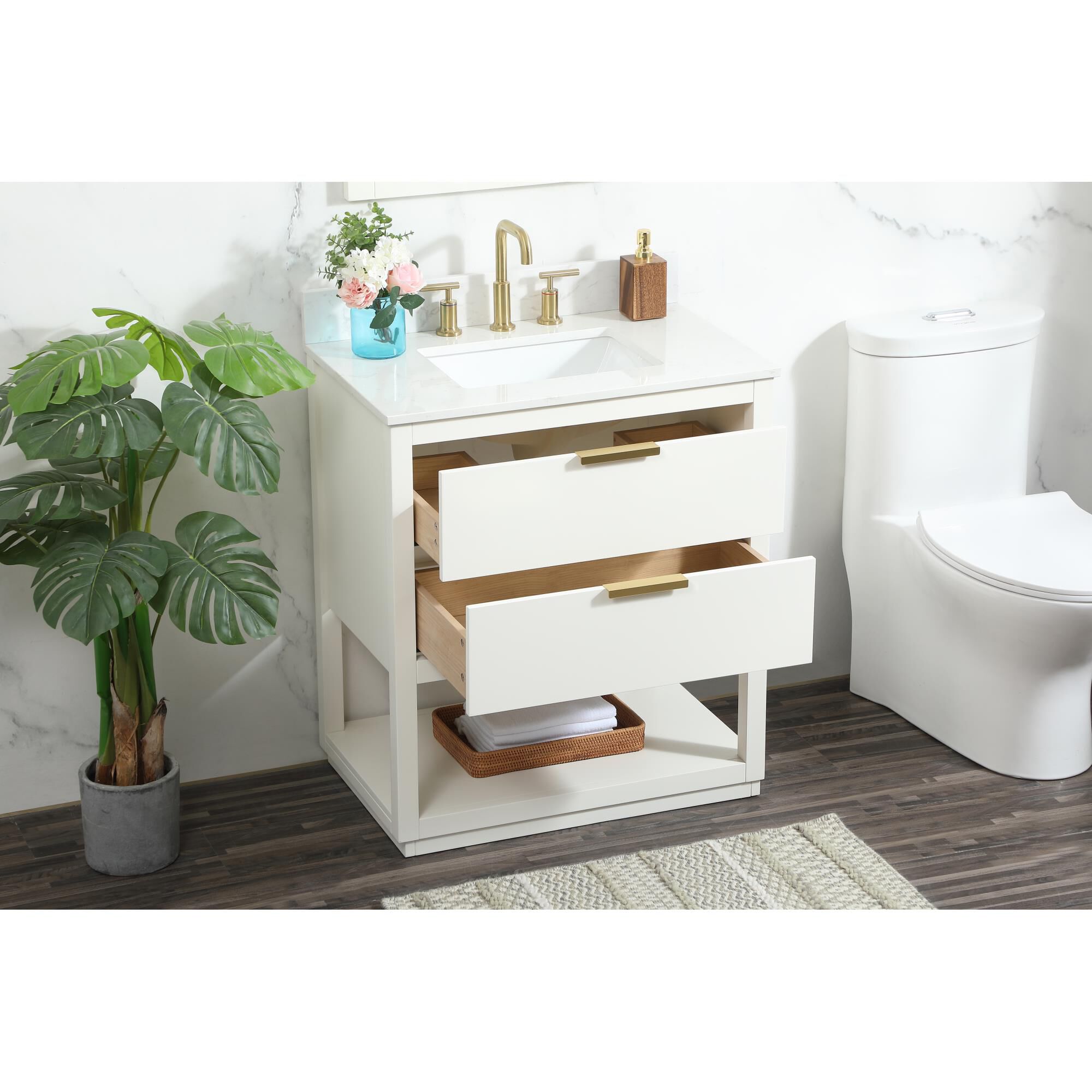 Larkin 30 Inch Bath Vanity by Elegant Decor