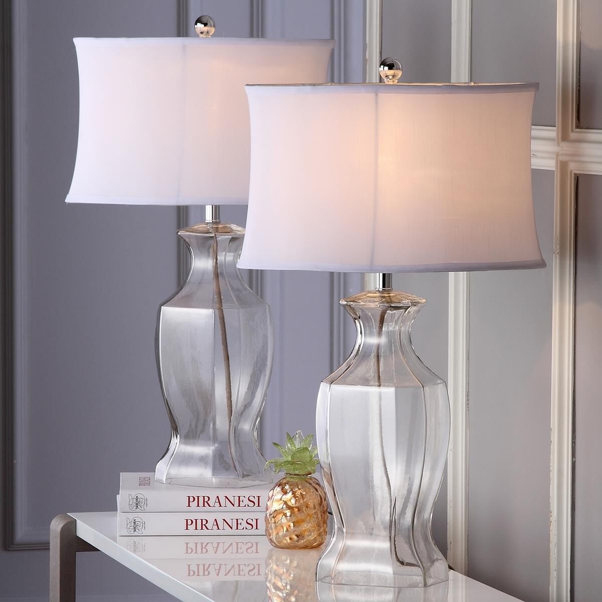 Wendy Glass 28 Inch Table Lamp by Safavieh