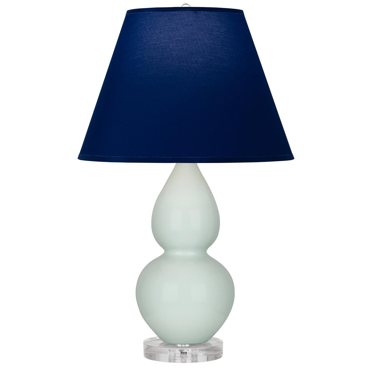 Shown in Celadon finish and Navy and Gray shade and Lucite accent