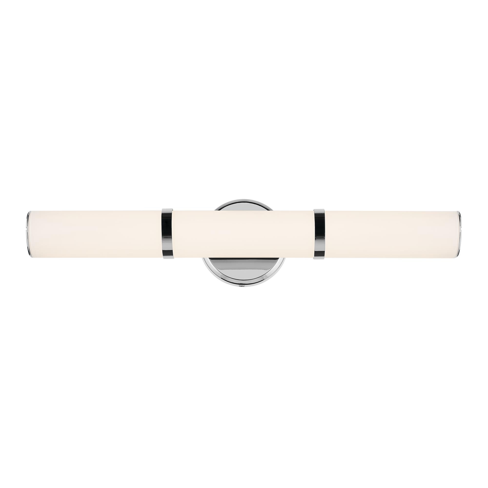 Shown in Chrome finish and Clear with Painted White Inside glass
