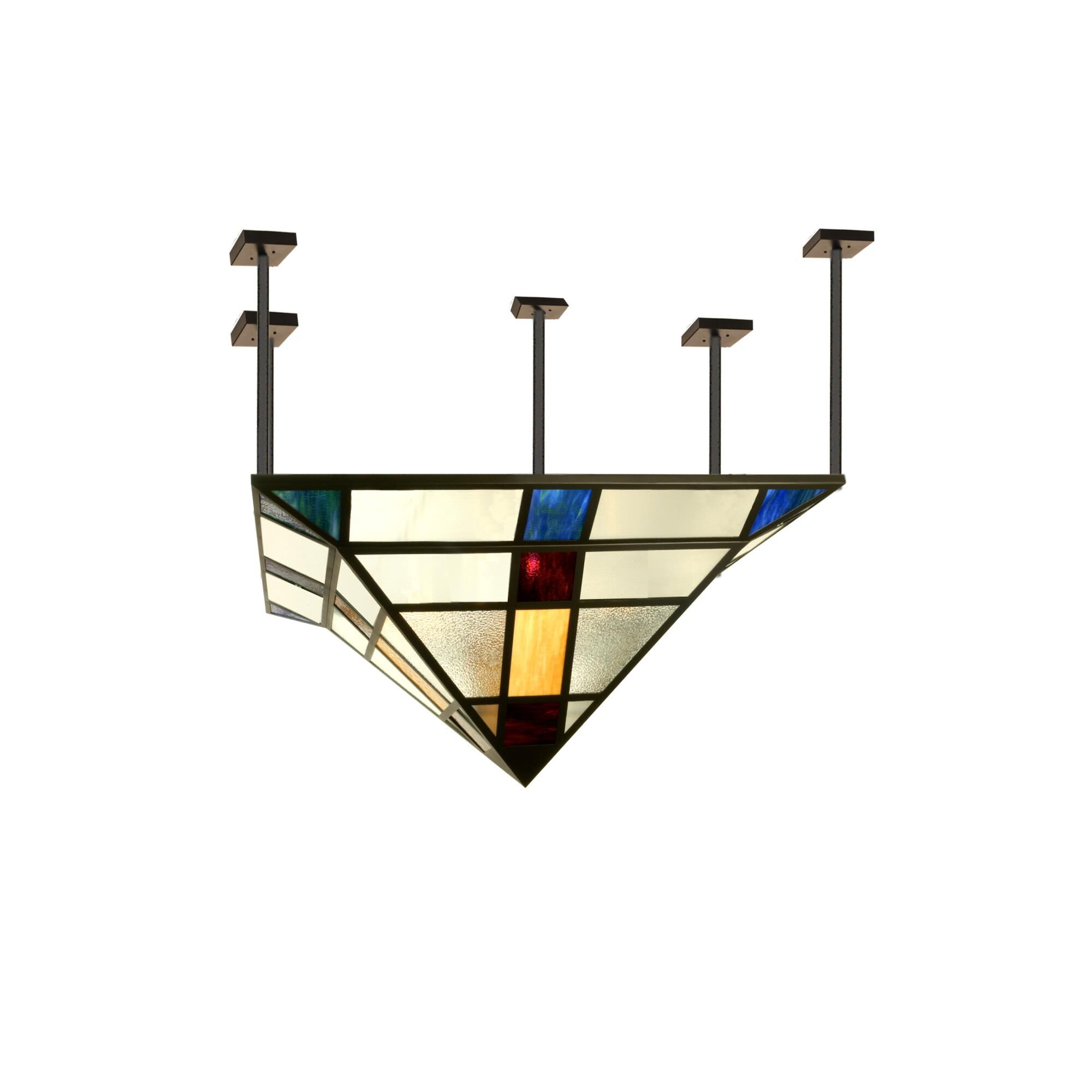 Polaris 85 Inch 8 Light Semi Flush Mount by Meyda Lighting