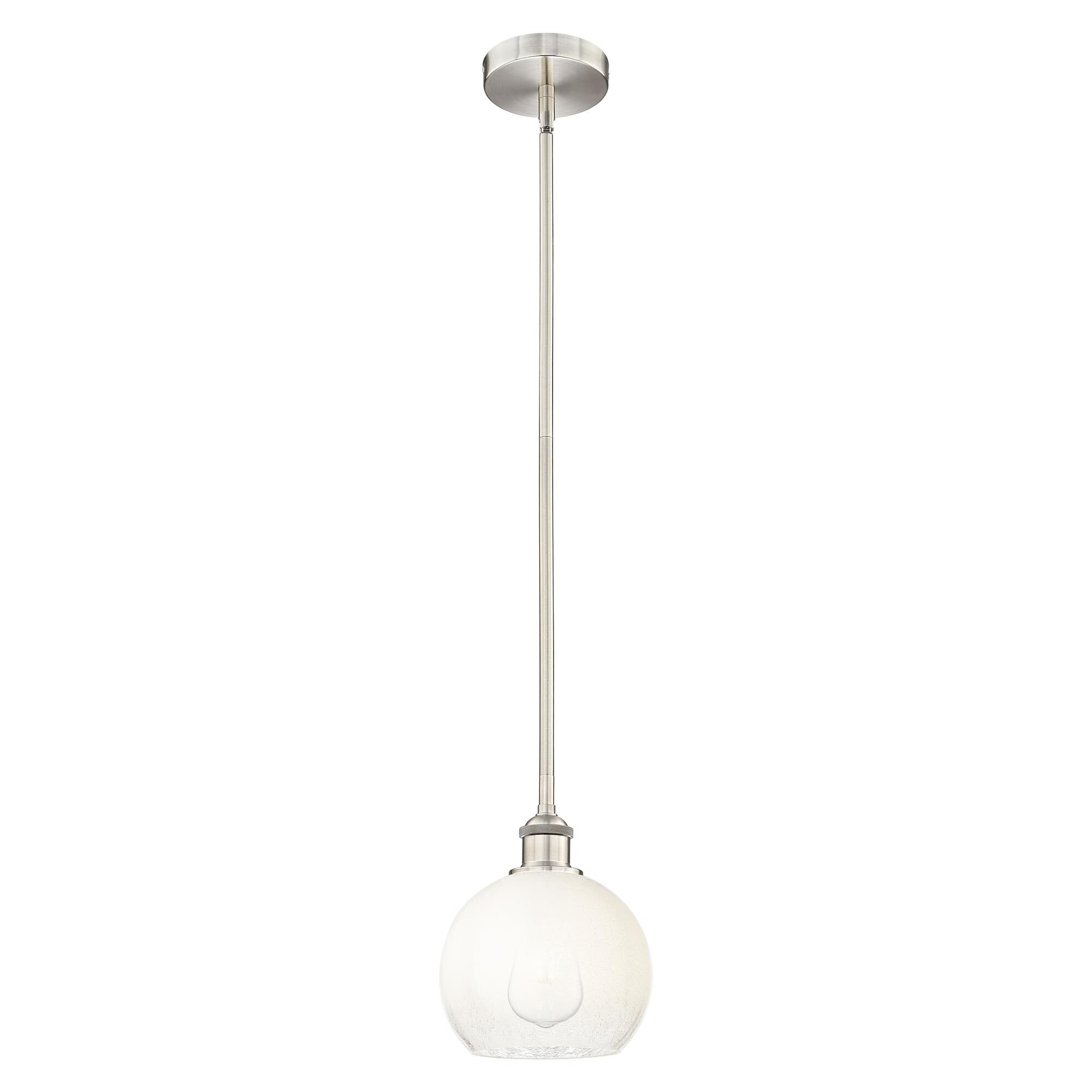 Shown in Brushed Satin Nickel finish and Opal glass