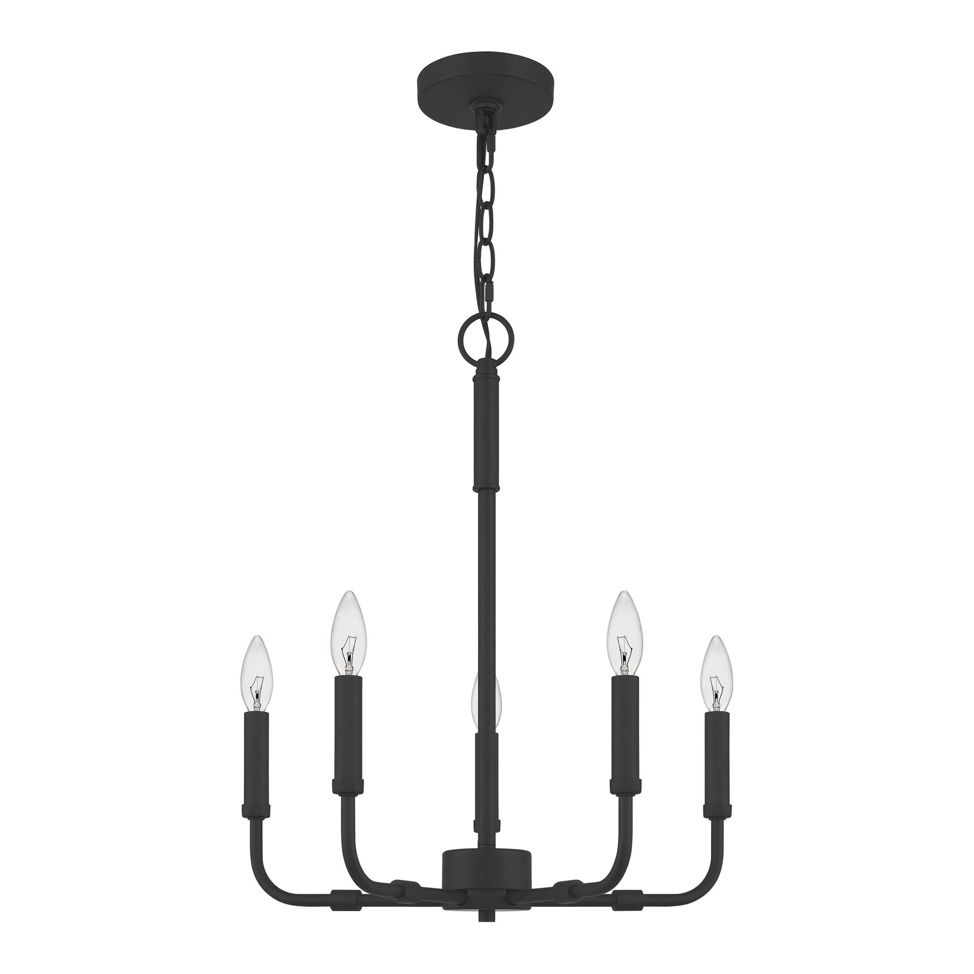 Abner 18 Inch 5 Light Mini Chandelier by Quoizel