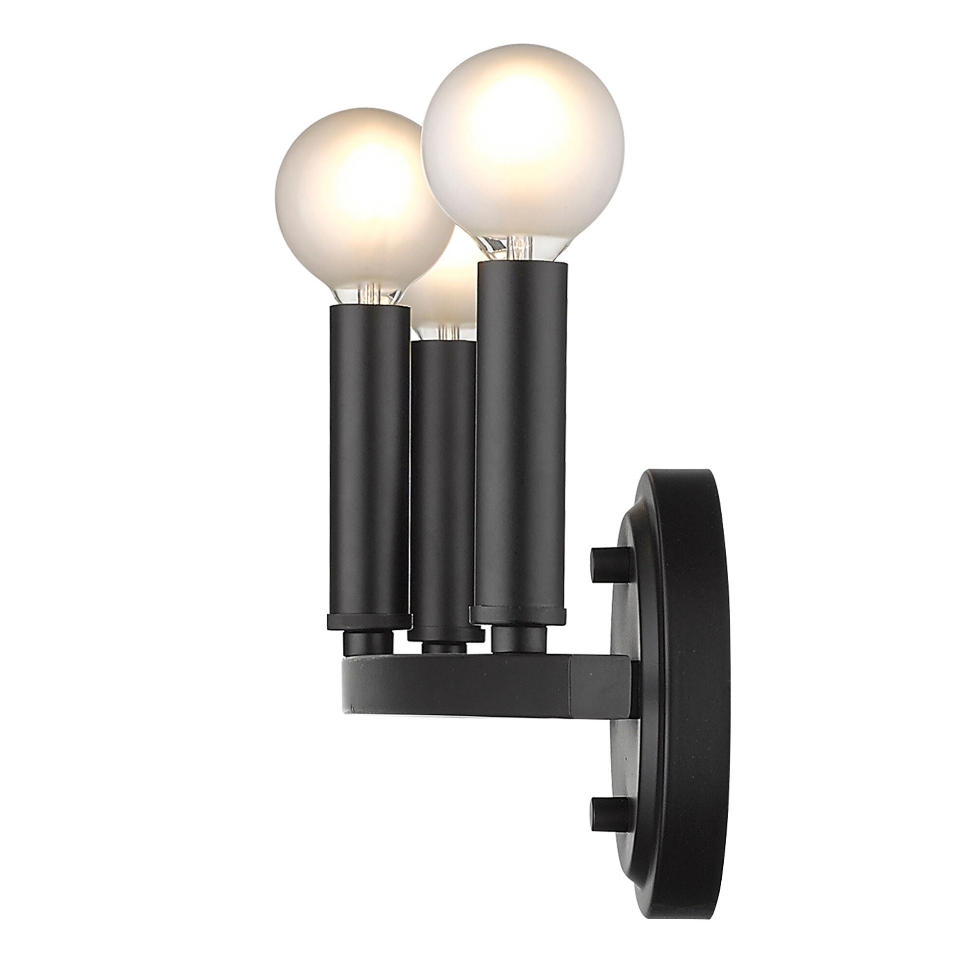 Shown in Matte Black finish and -- glass and -- shade