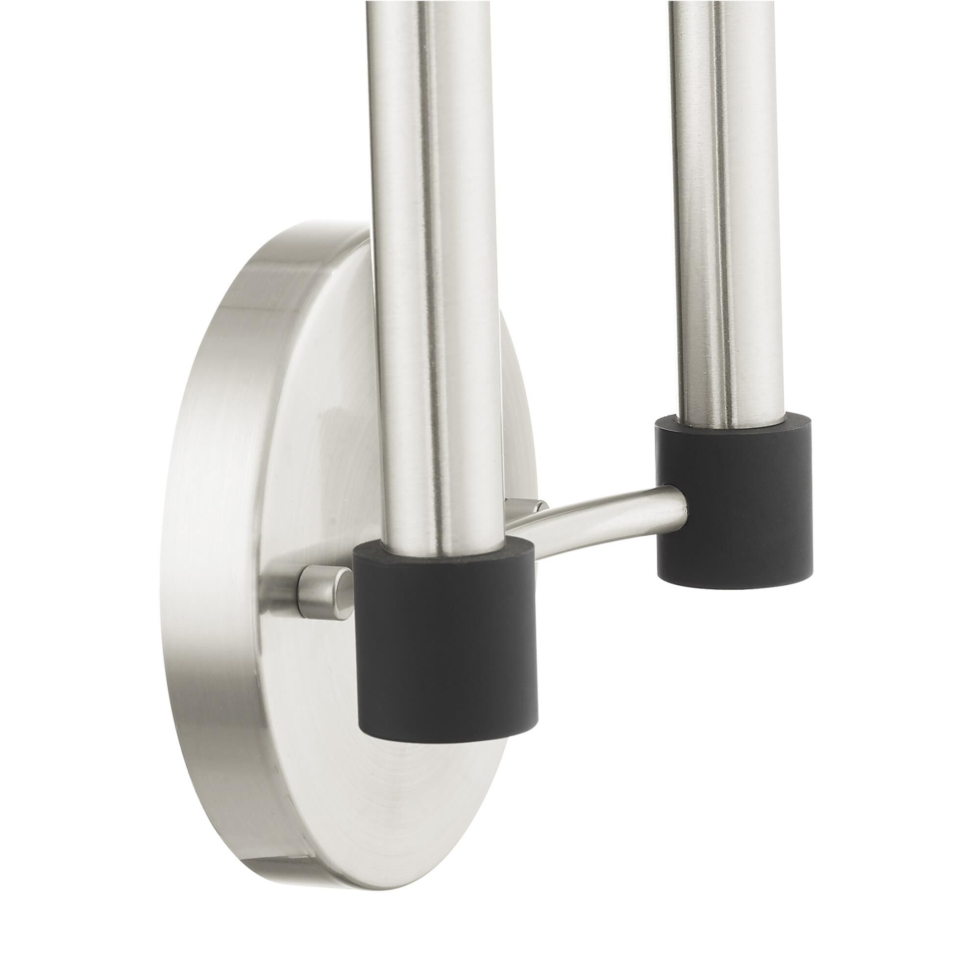 Shown in Brushed Nickel With Satin Brass Accents finish