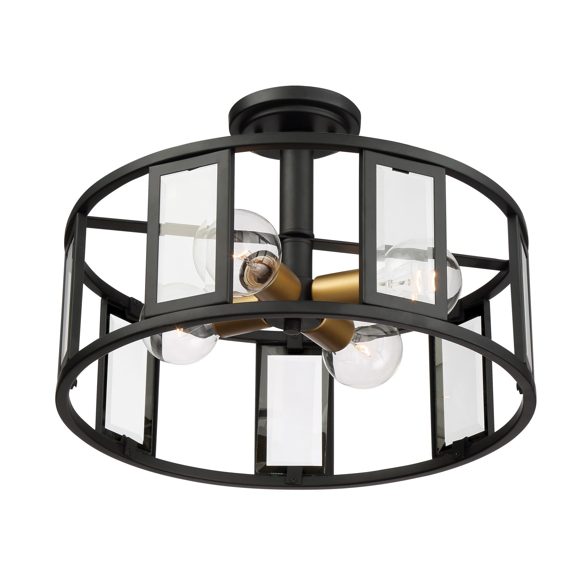 Payne 17 Inch 4 Light Semi Flush Mount by Nuvo Lighting
