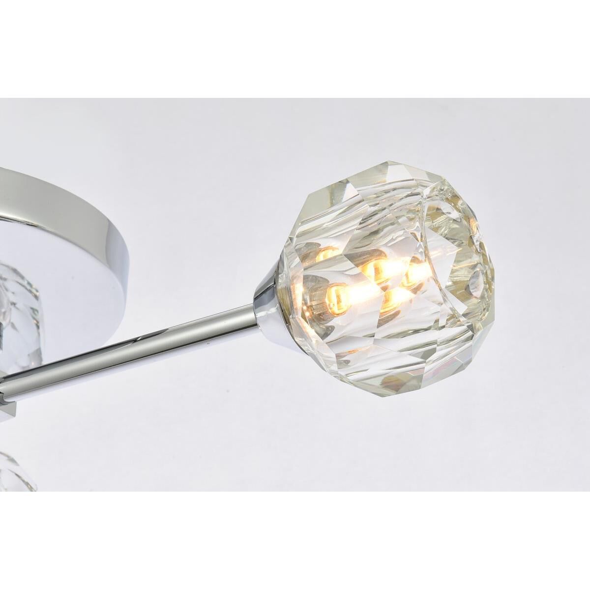 Zayne 17 Inch 3 Light LED Flush Mount by Elegant Lighting