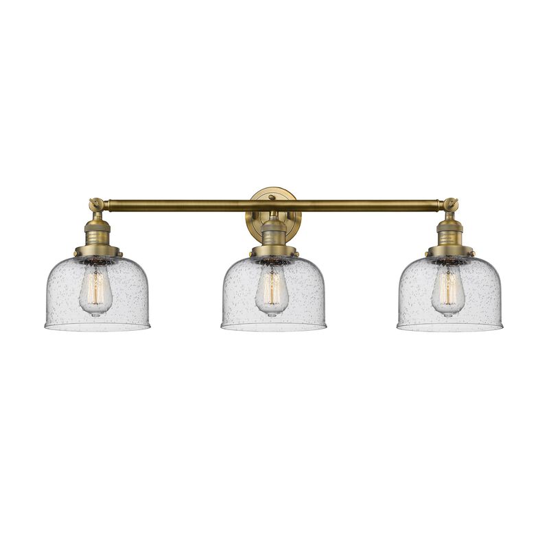 Bruno Marashlian Large Bell 32 Inch 3 Light Bath Vanity Light by Innovations Lighting