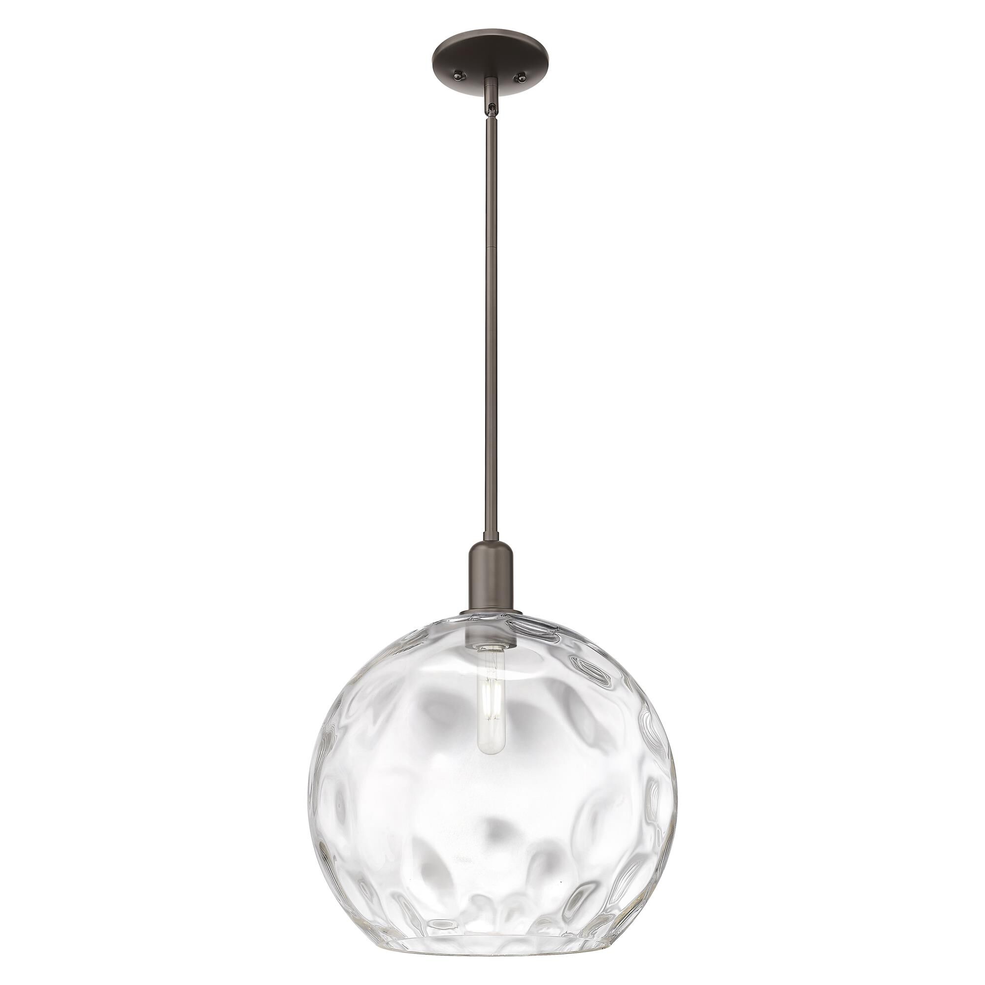 Shown in Oil Rubbed Bronze finish and Clear Water glass
