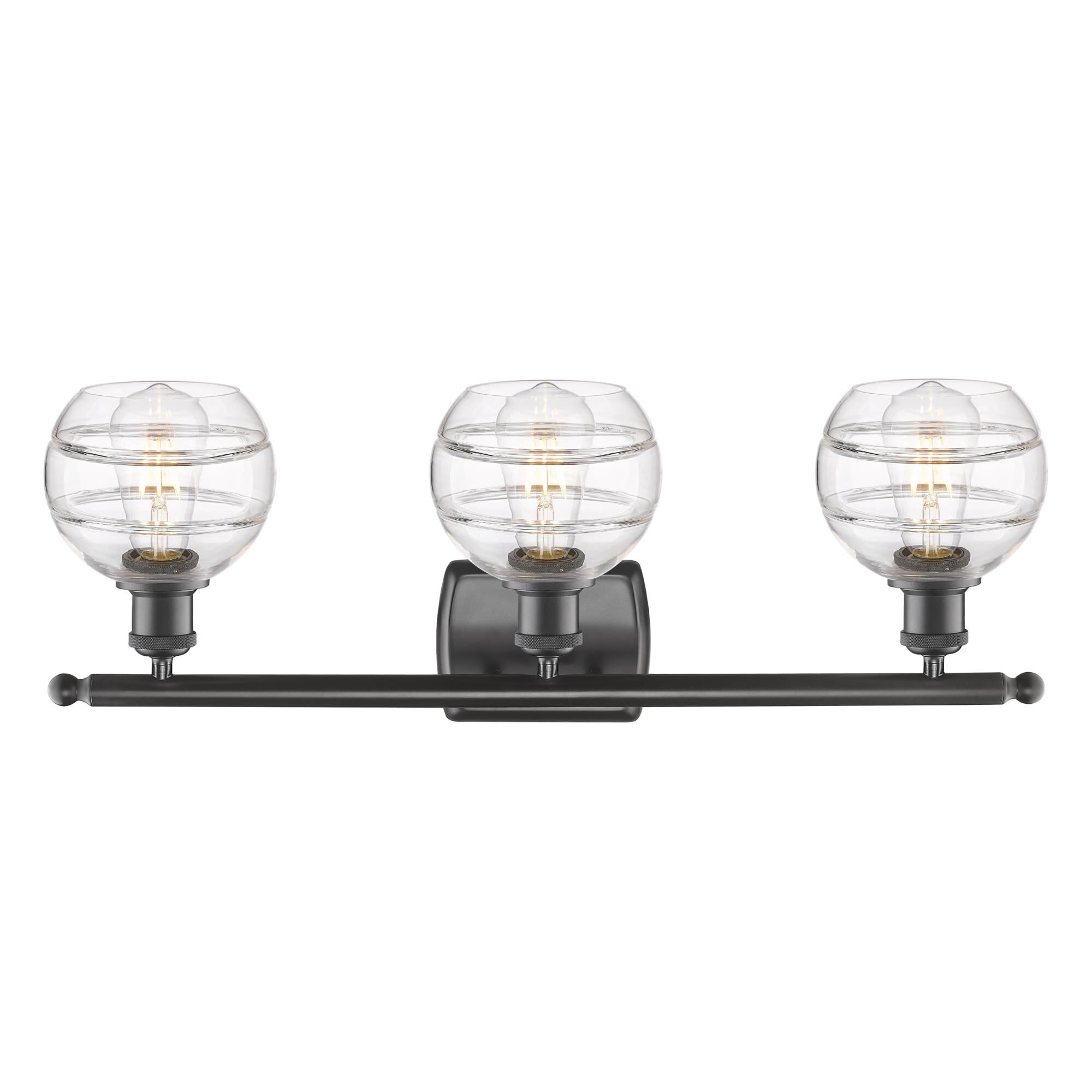 Shown in Oil Rubbed Bronze finish and Clear glass