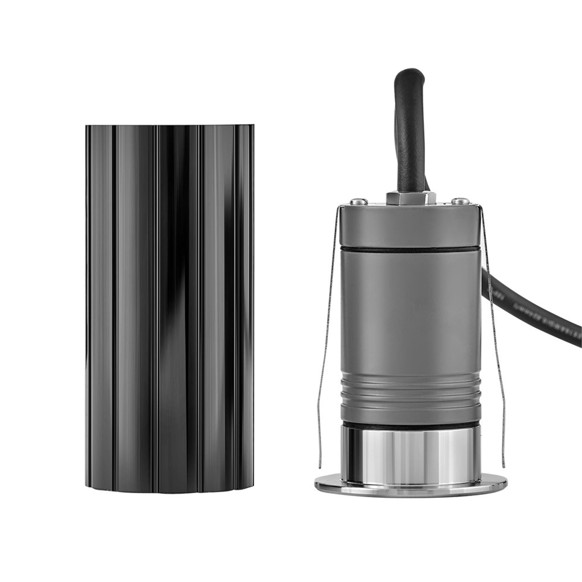 Shown in Stainless Steel finish and Clear Optic glass