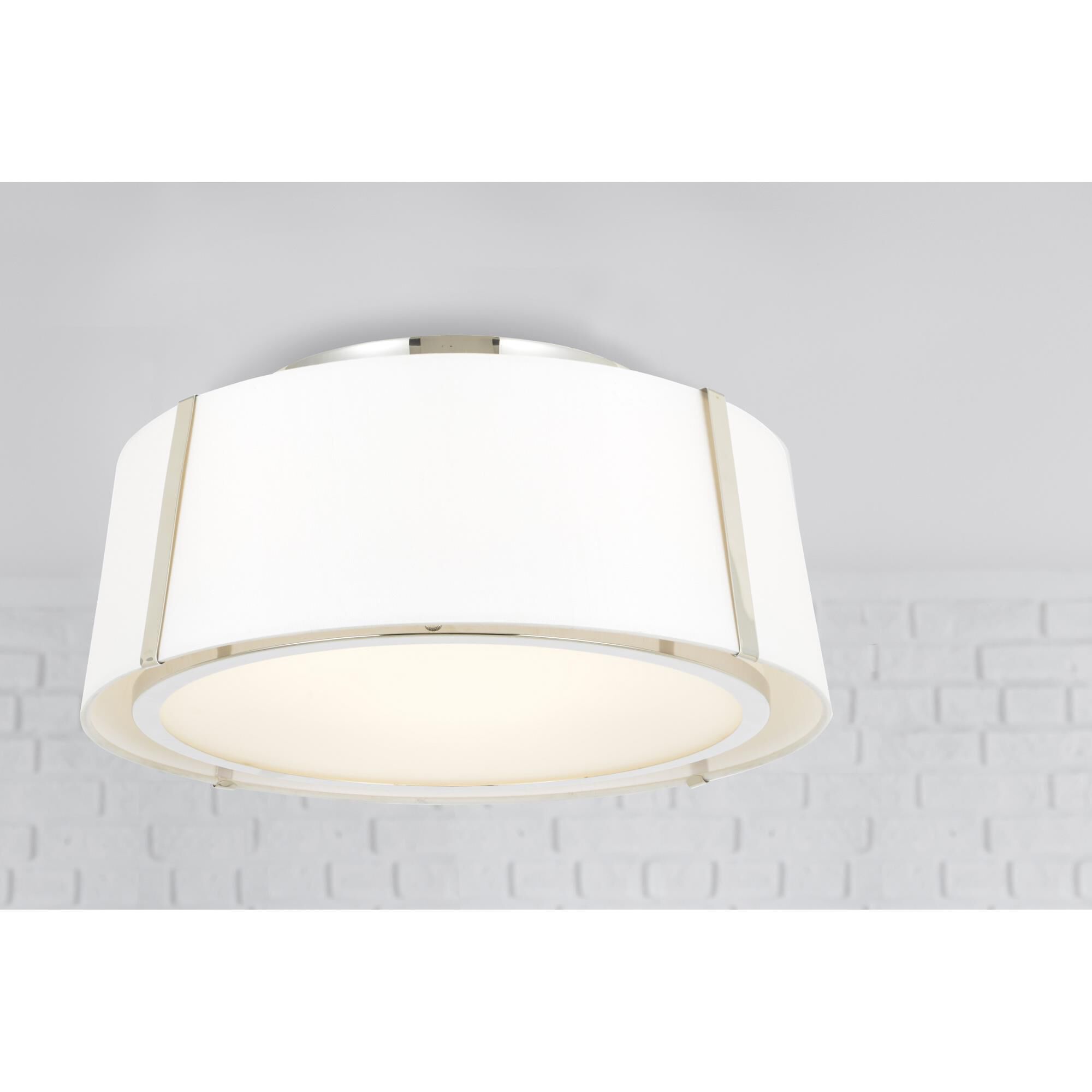Fulton 18 Inch 3 Light Semi Flush Mount by Crystorama