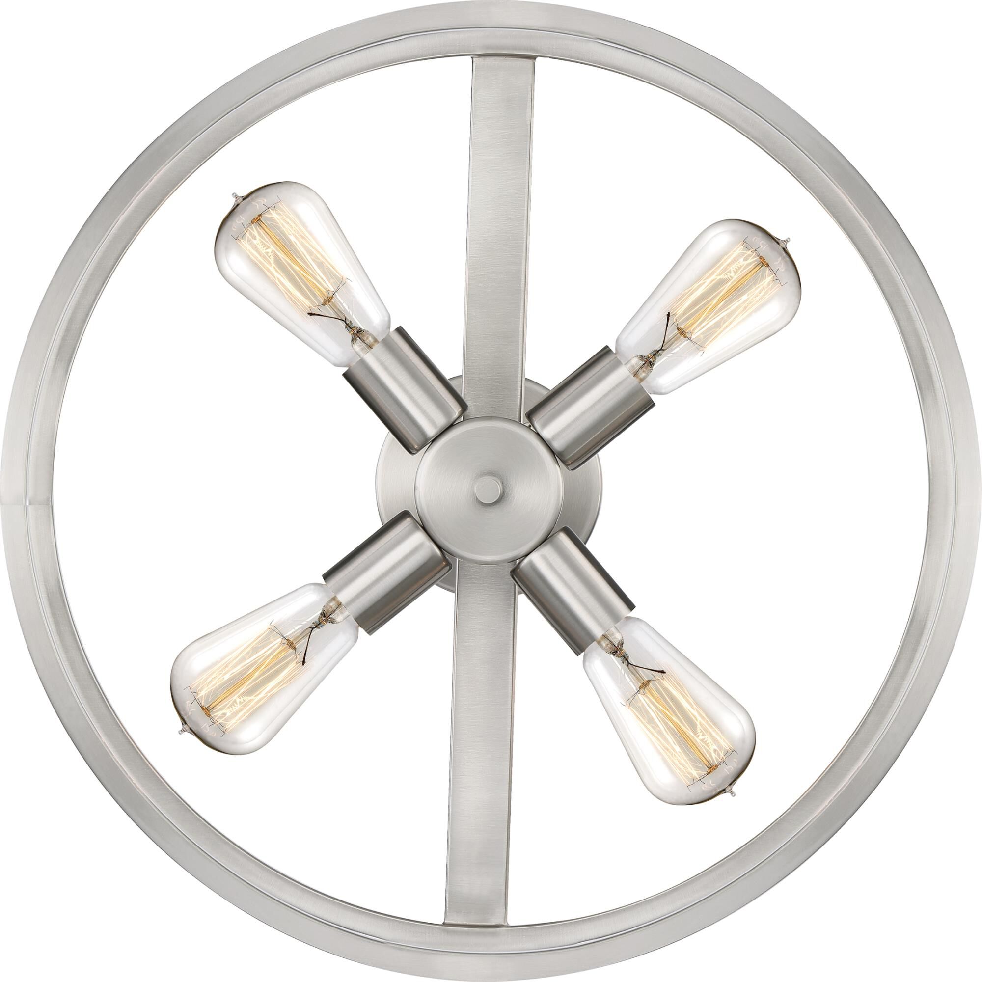 New Harbor 18 Inch 4 Light Semi Flush Mount by Quoizel