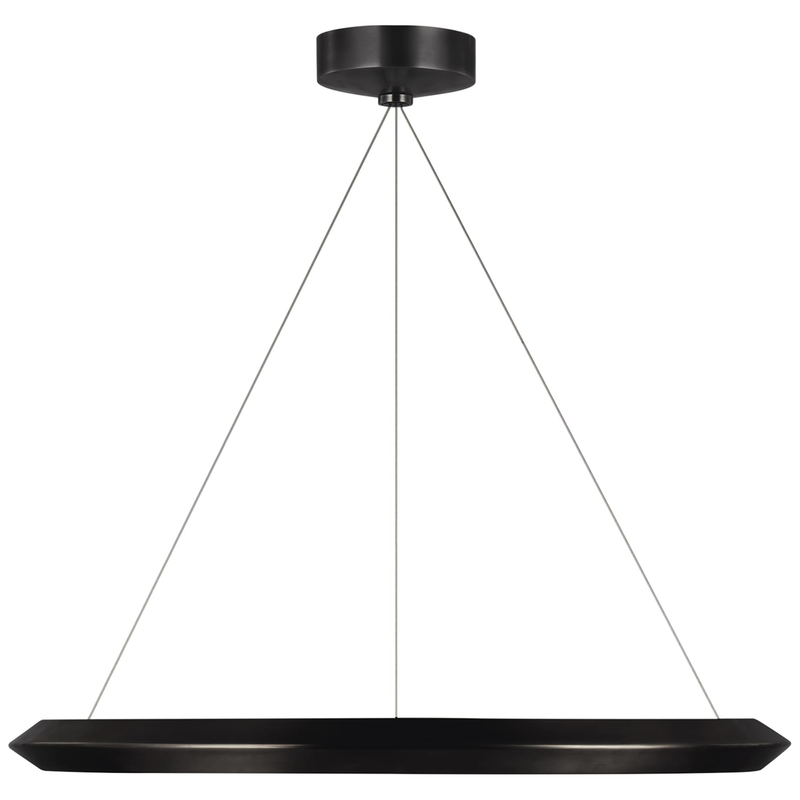 Visual Comfort Signature Collection Peter Bristol Racetrack 28 Inch LED Chandelier
