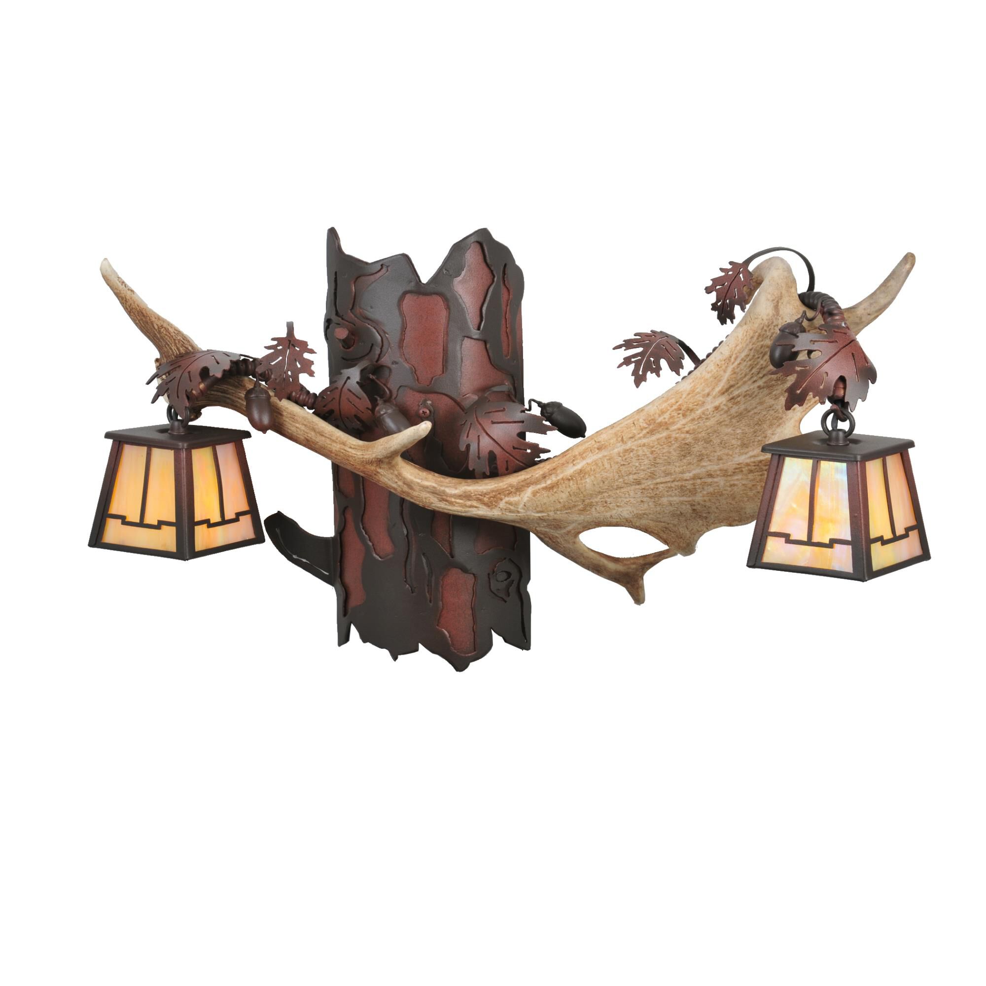 Antlers Fallow Deer 23 Inch Wall Sconce by Meyda Lighting