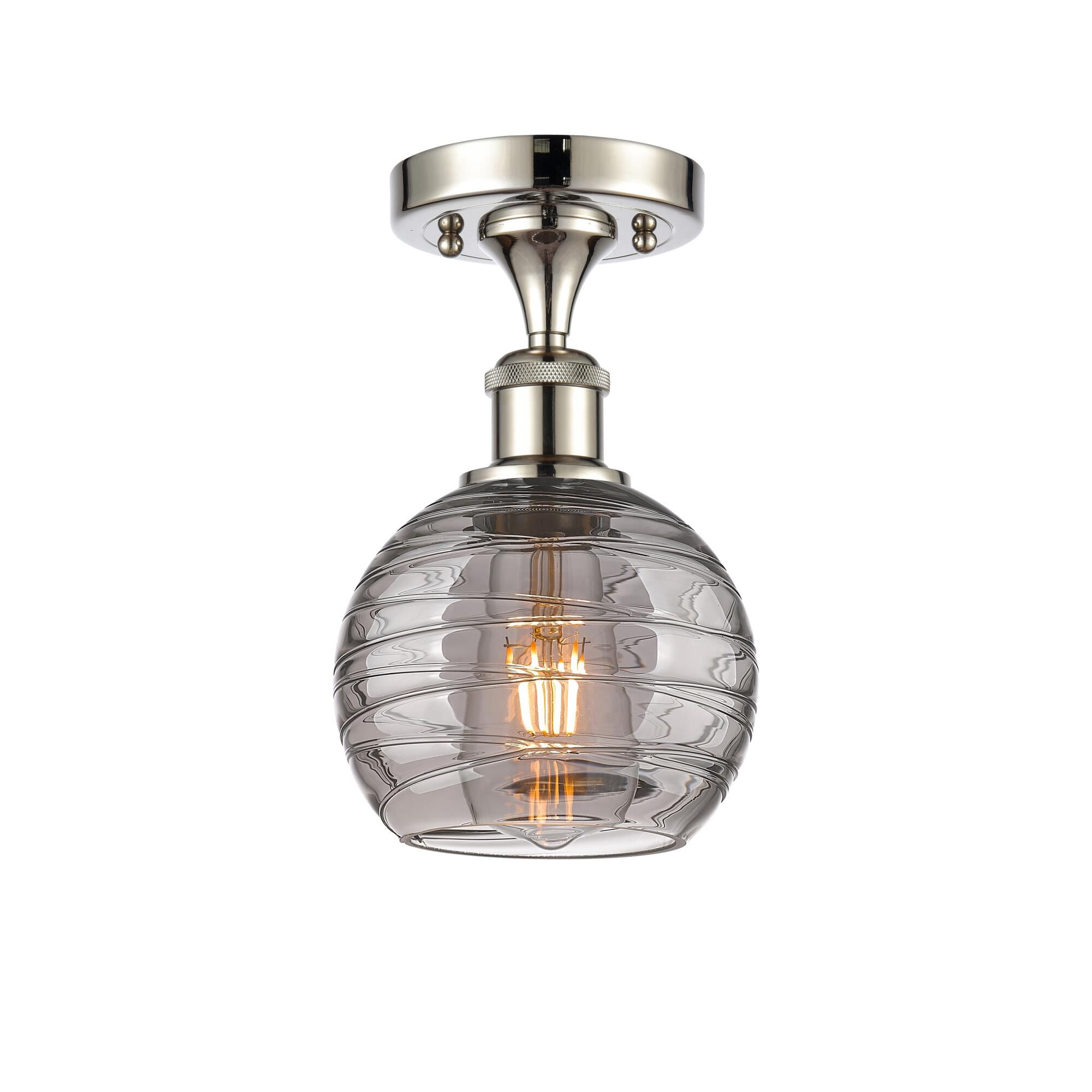 Bruno Marashlian Athens Deco Swirl 6 Inch Semi Flush Mount by Innovations Lighting