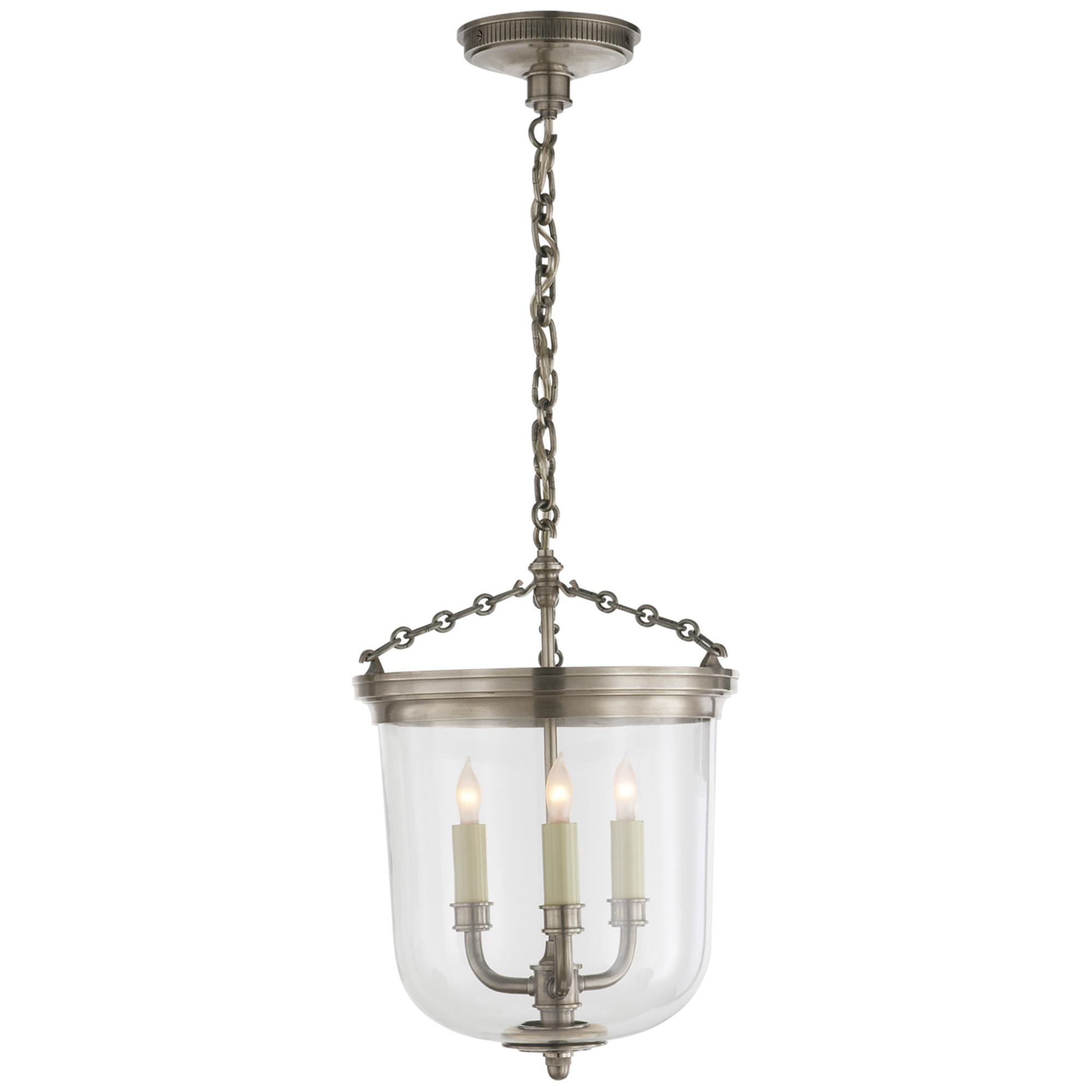 Shown in Antique Nickel finish and Natural Paper shade