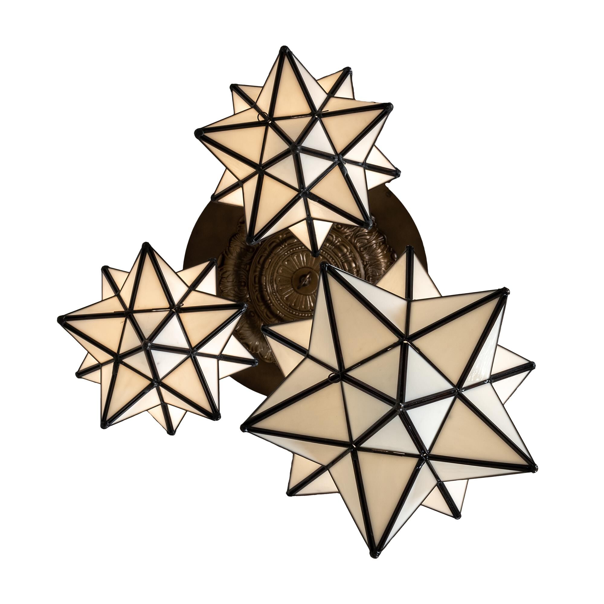 Moravian Star 22 Inch 3 Light Multi Light Pendant by Meyda Lighting