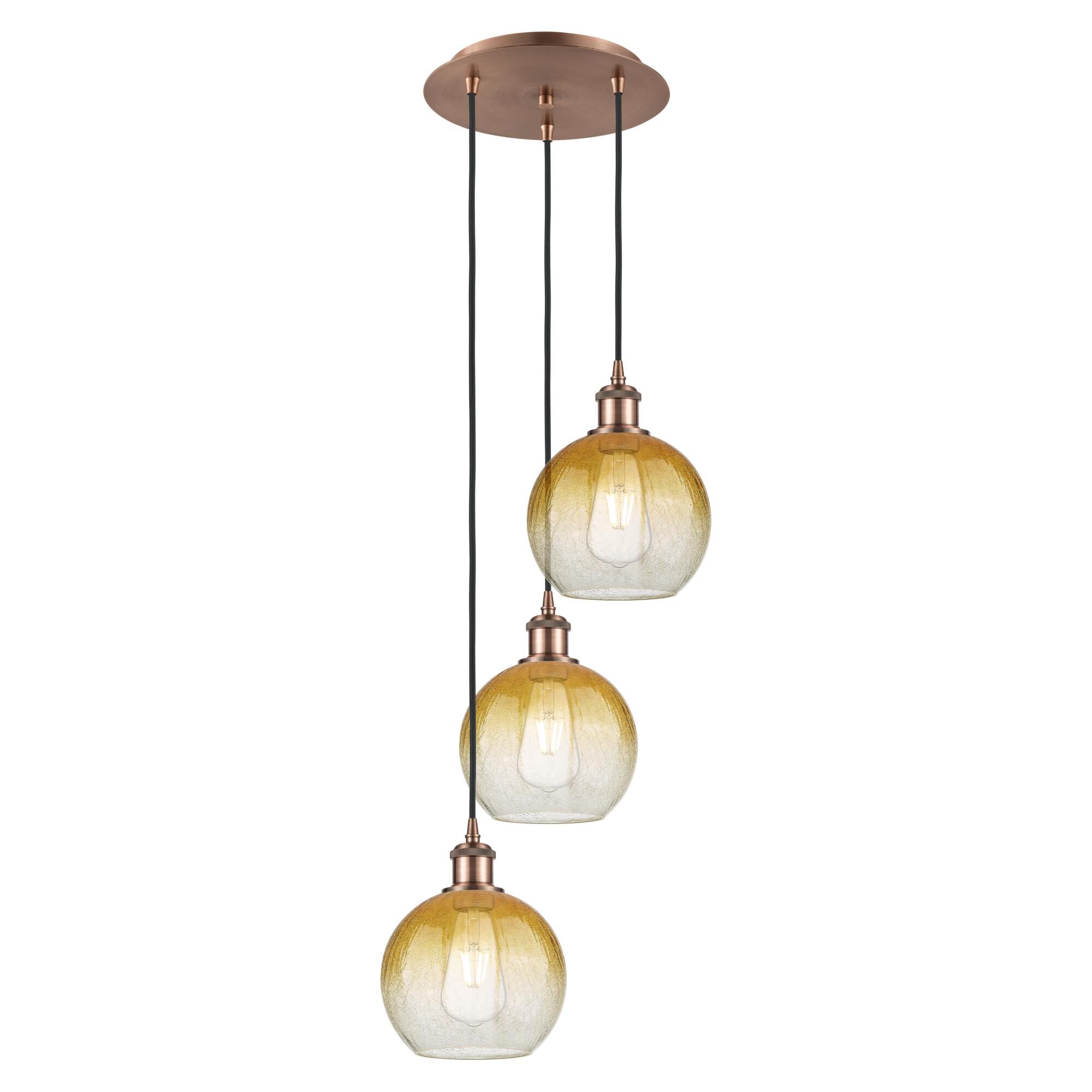 Bruno Marashlian Brookhaven Globe 15 Inch Multi Light Pendant by Innovations Lighting