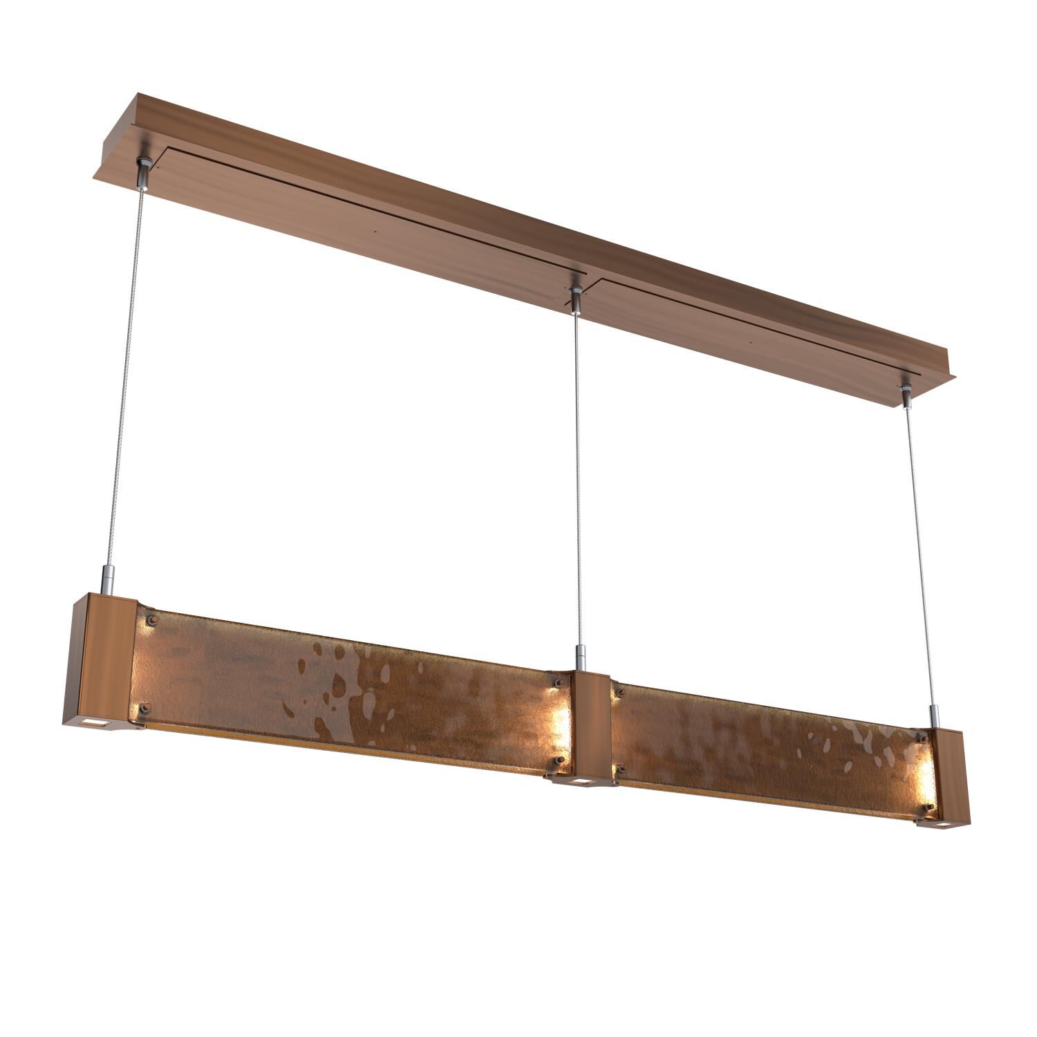 Shown in Burnished Brass finish and Bronze glass