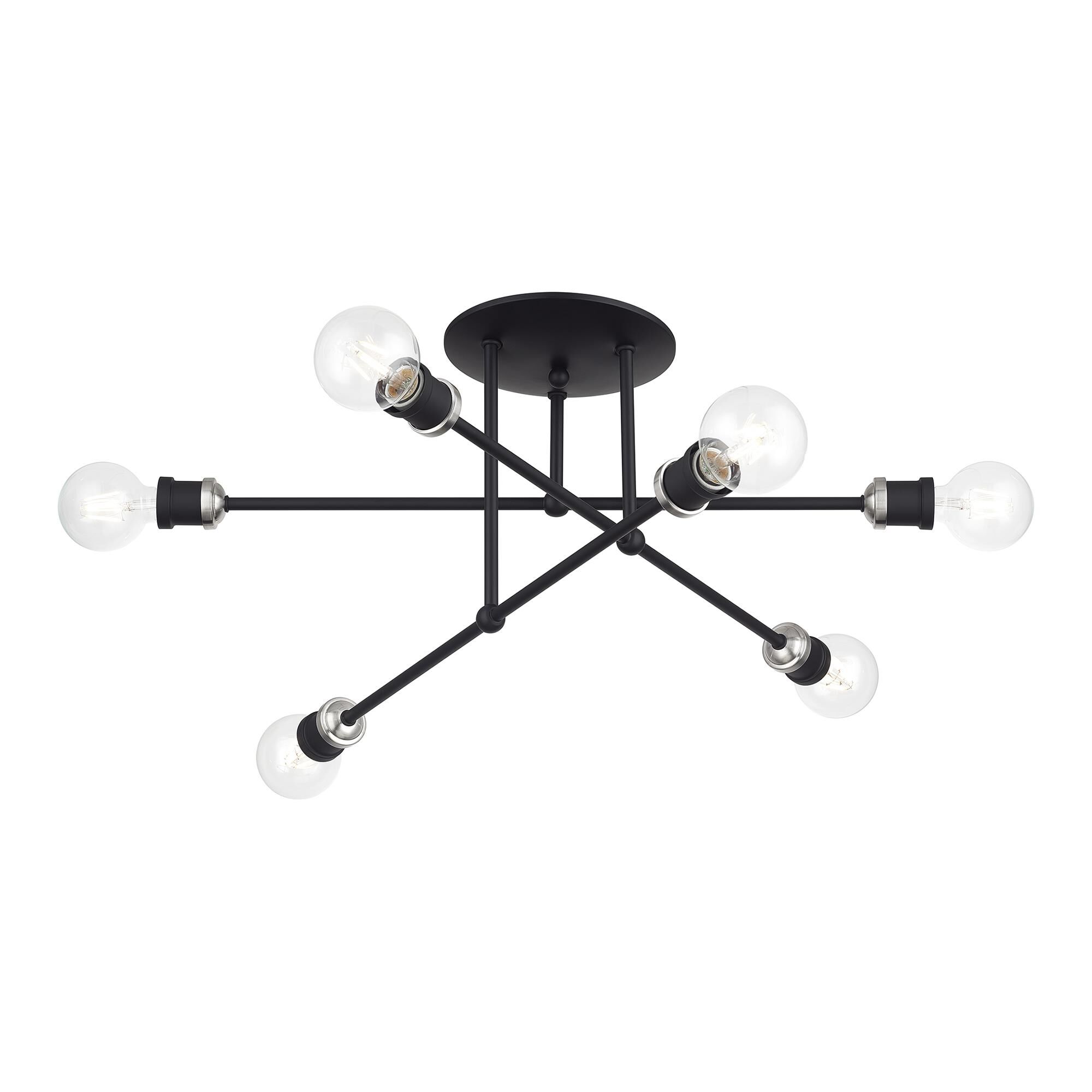 Shown in Black with Brushed Nickel Accents finish